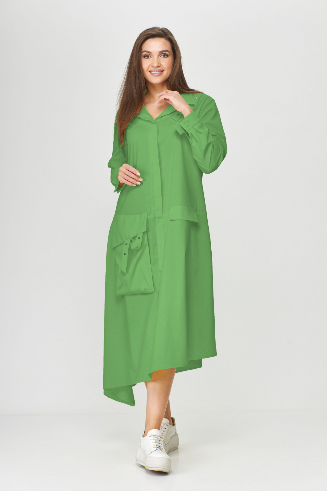 Платье Abbi style 1009 зеленый