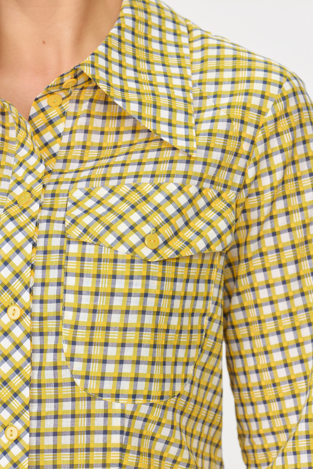 Рубашка Abbi style 4016 желтая клетка