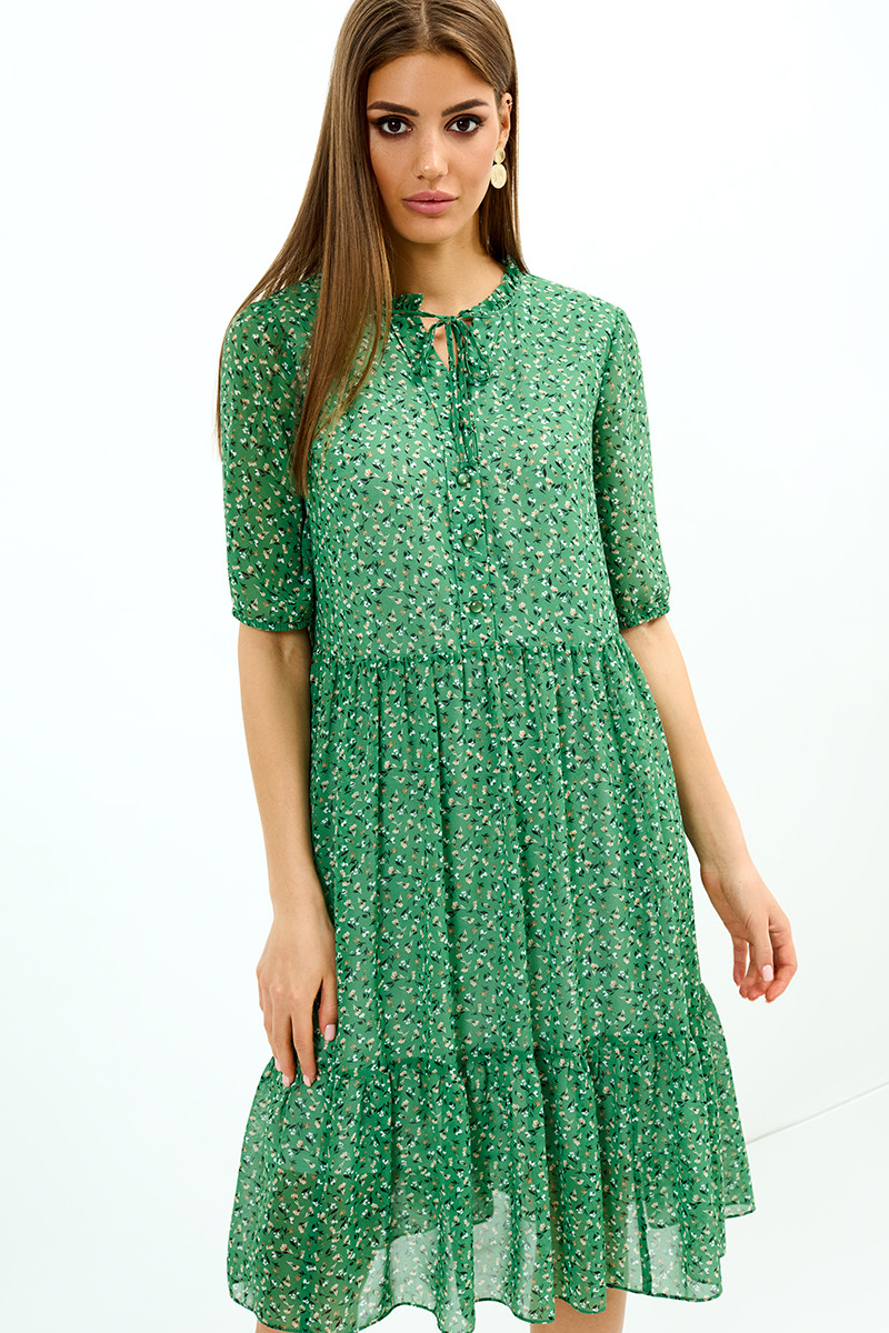 Платье Айзе 72604 зелёный
