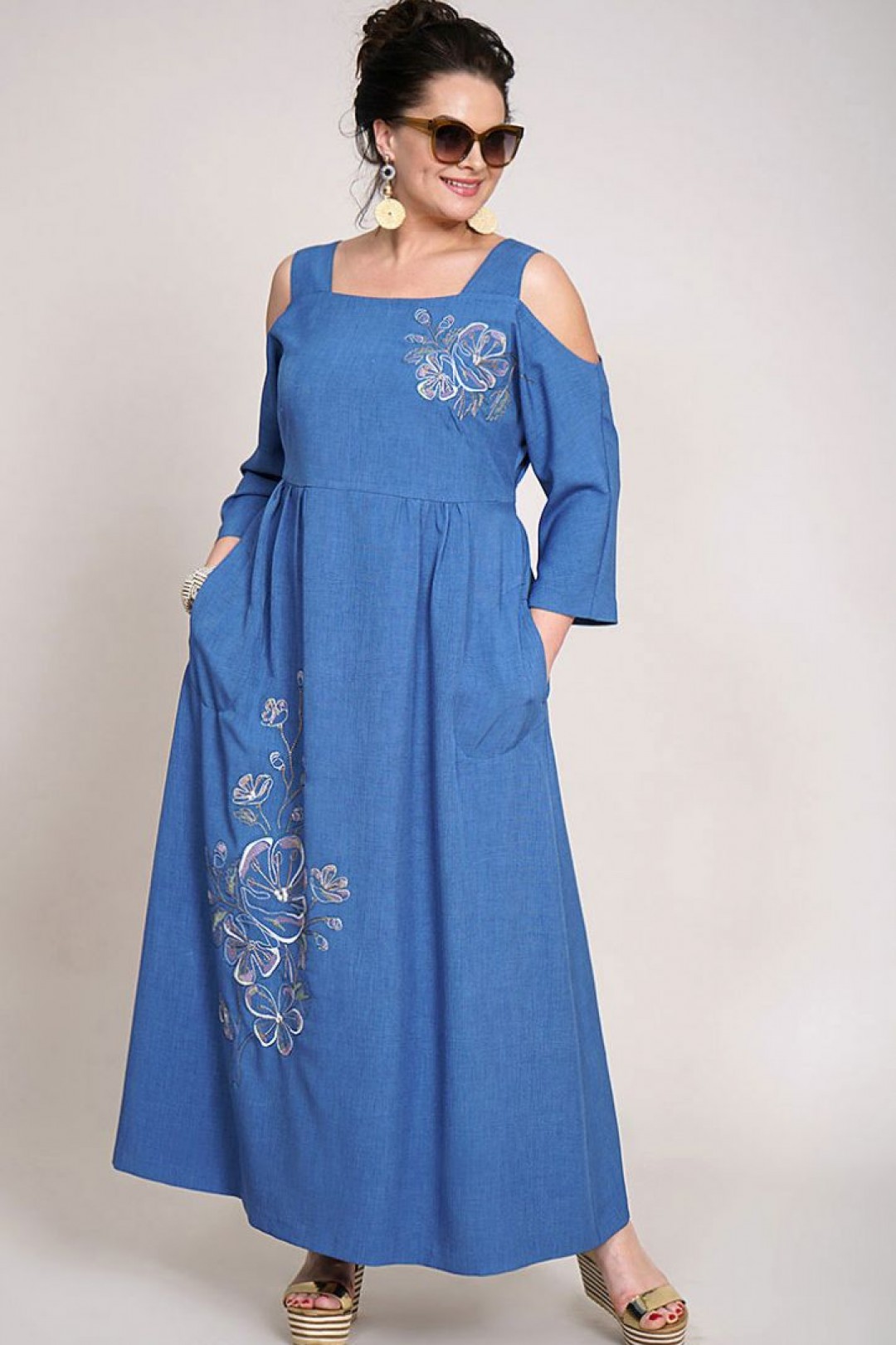 Платье AlaniCollection 1421 голубой