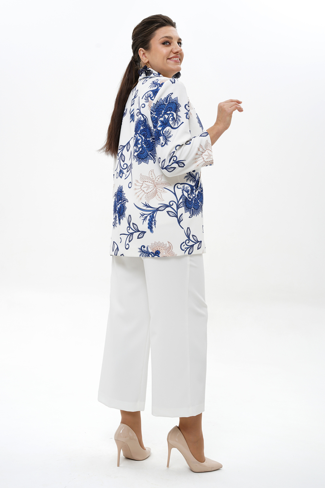 Костюм AlaniCollection 2500 бело-синий - фото 5