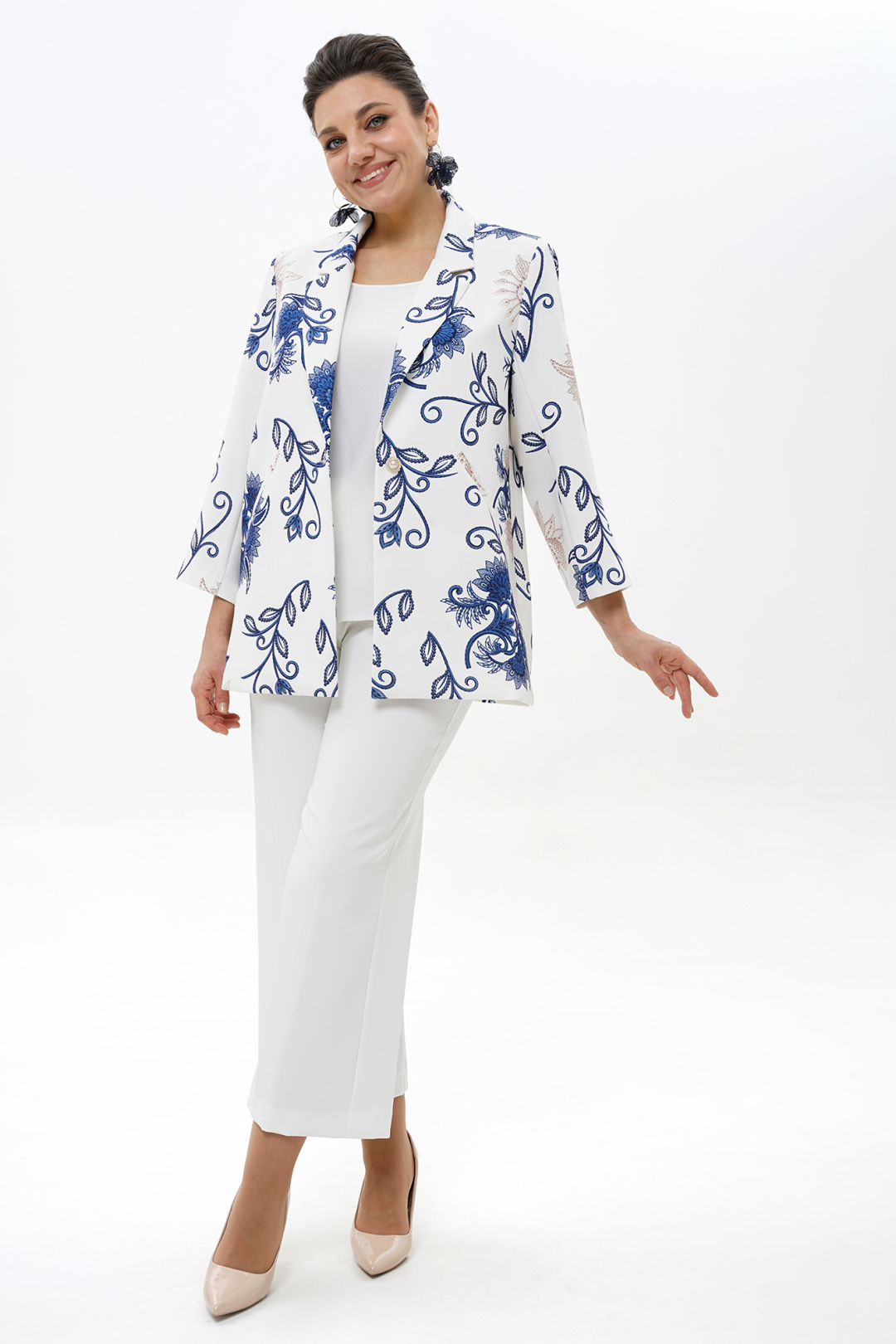 Костюм AlaniCollection 2500 бело-синий - фото 6