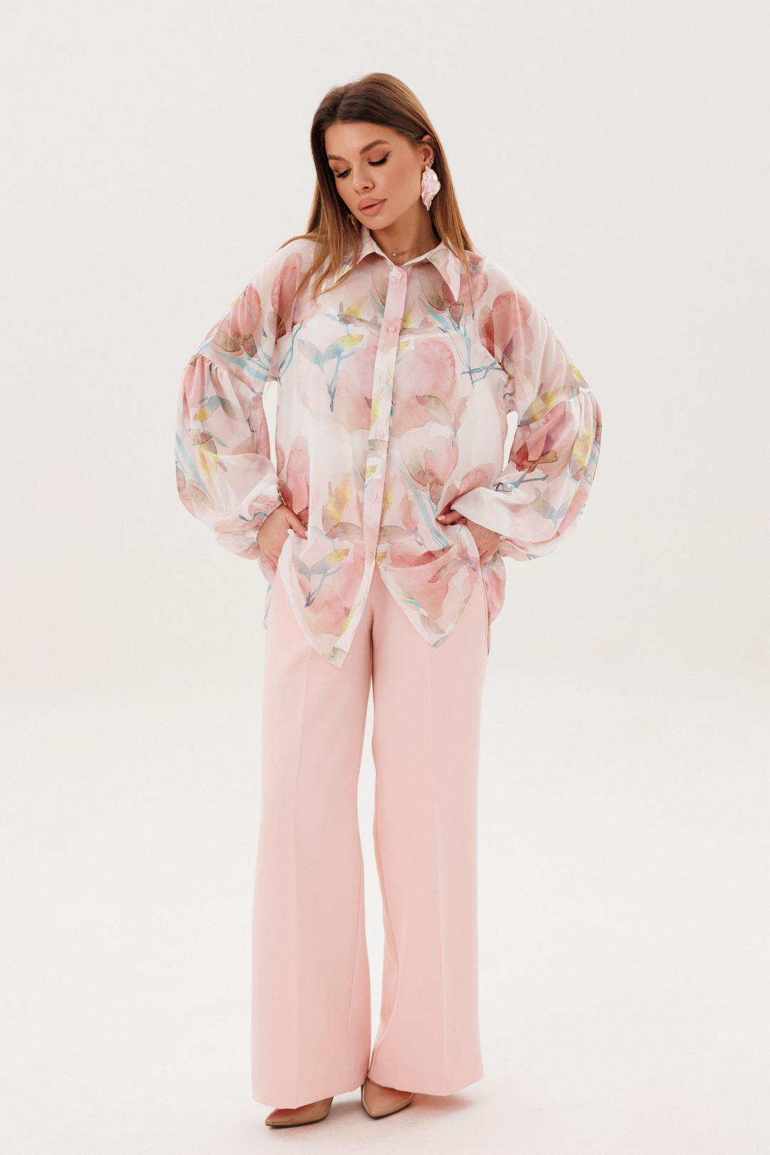 Костюм Ambera style 2158 пудра - фото 2