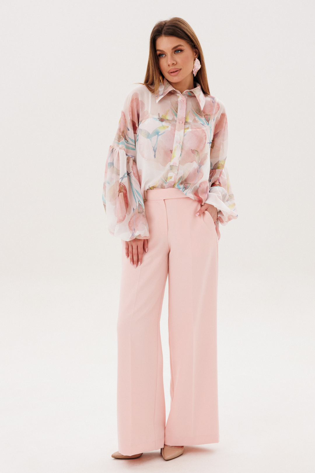 Костюм Ambera style 2158 пудра - фото 5
