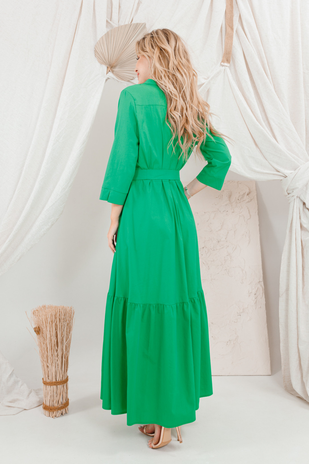 Платье Amori 9748 яркая зелень
