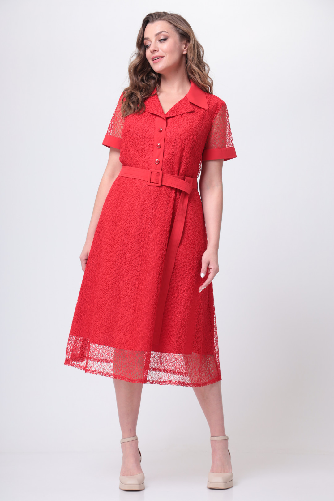 Платье ANASTASIA MAK 1034 красный