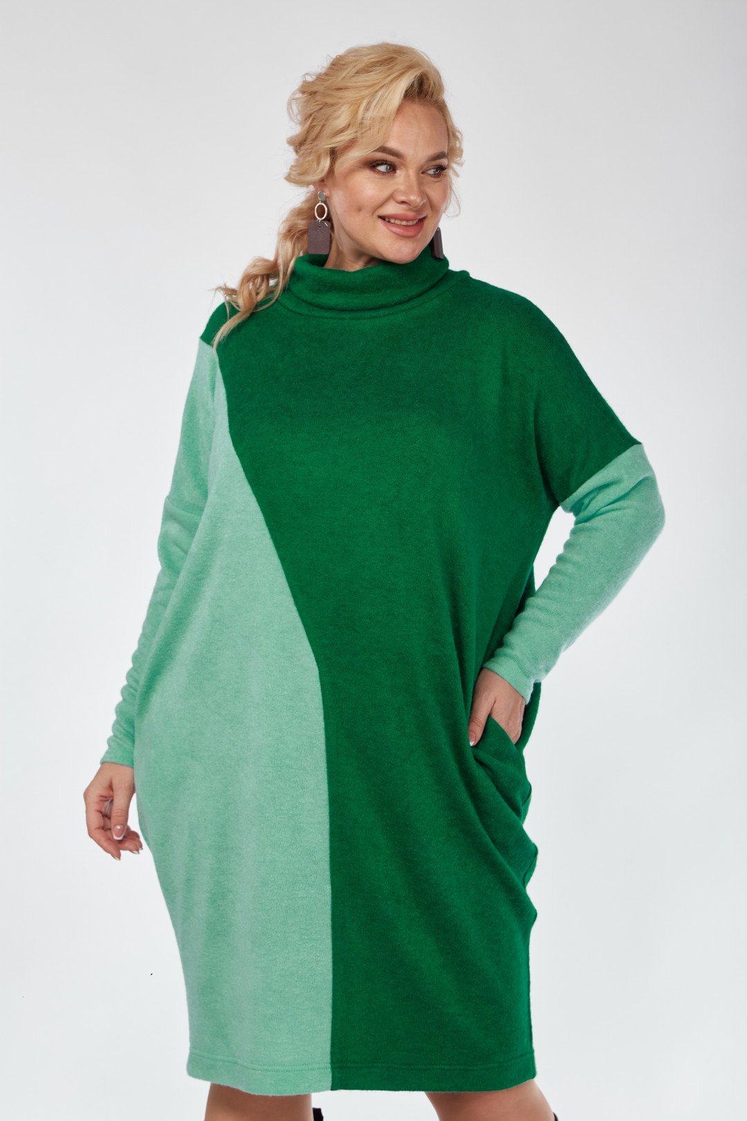 Платье Anastasia 1041 зеленый/лед