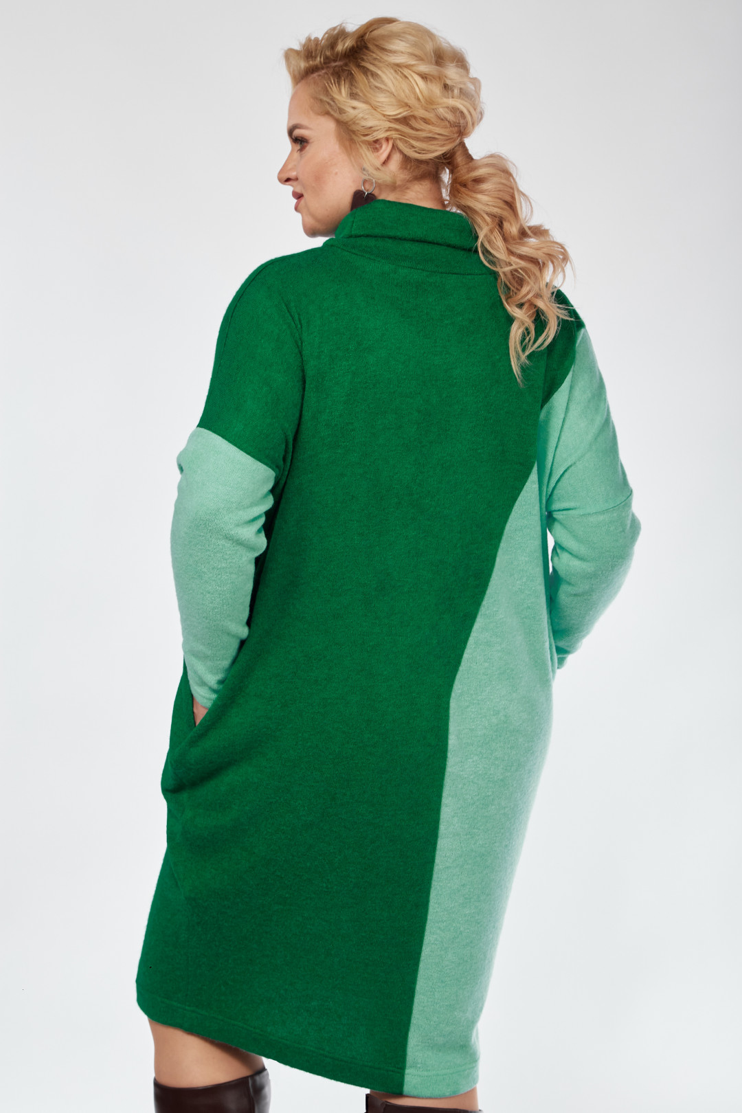 Платье Anastasia 1041 зеленый/лед