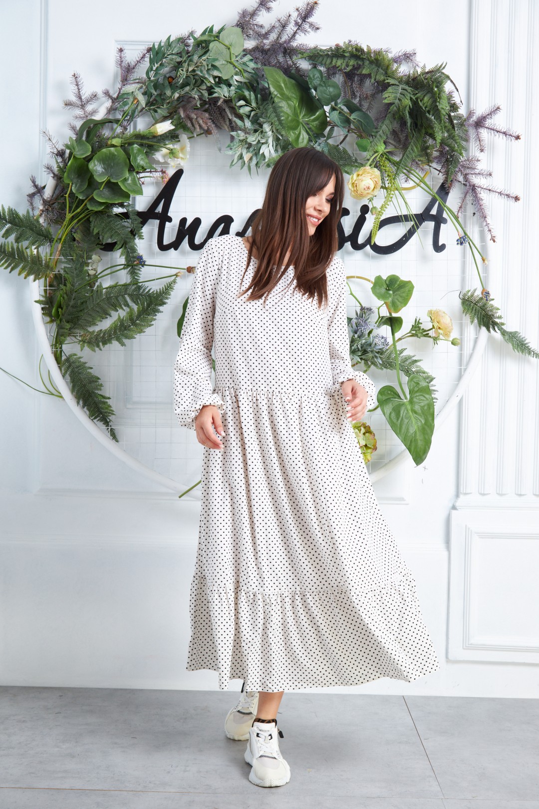Платье Anastasia 475.1 молочный