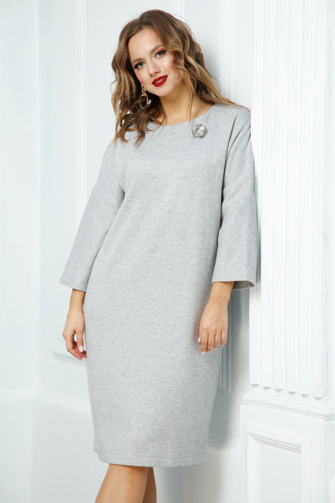 Платье Anastasia 516 серый-1