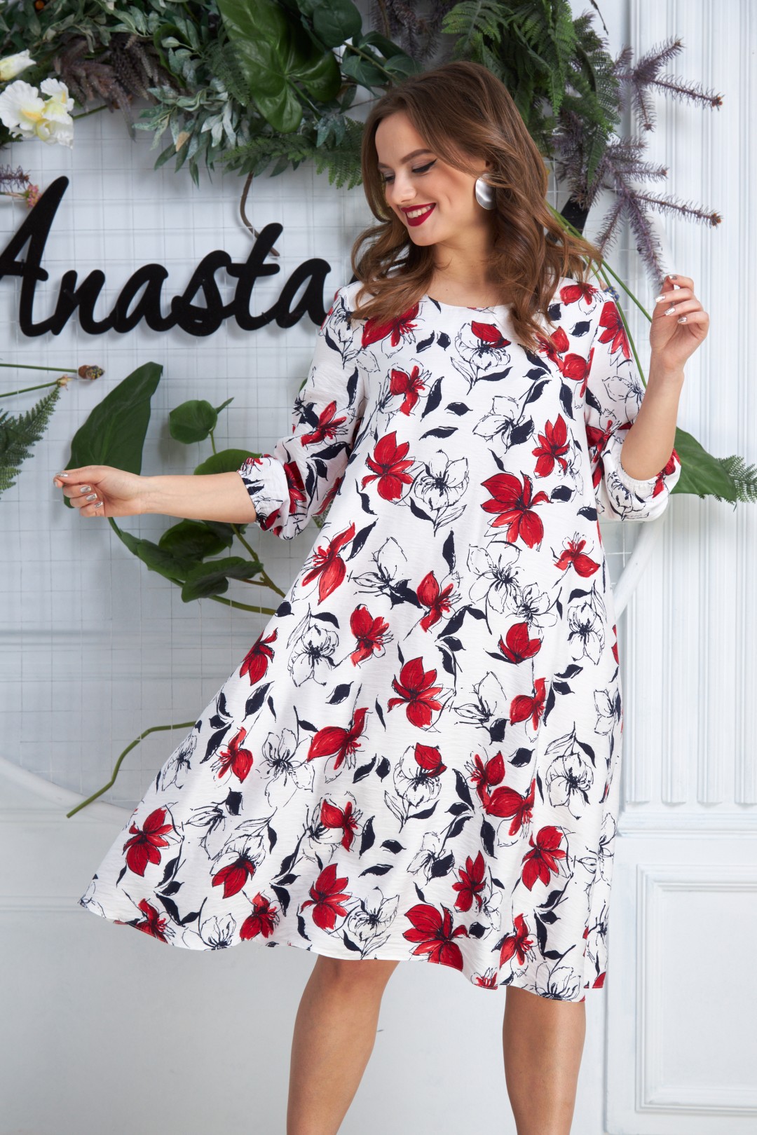 Платье Anastasia 590 молочный