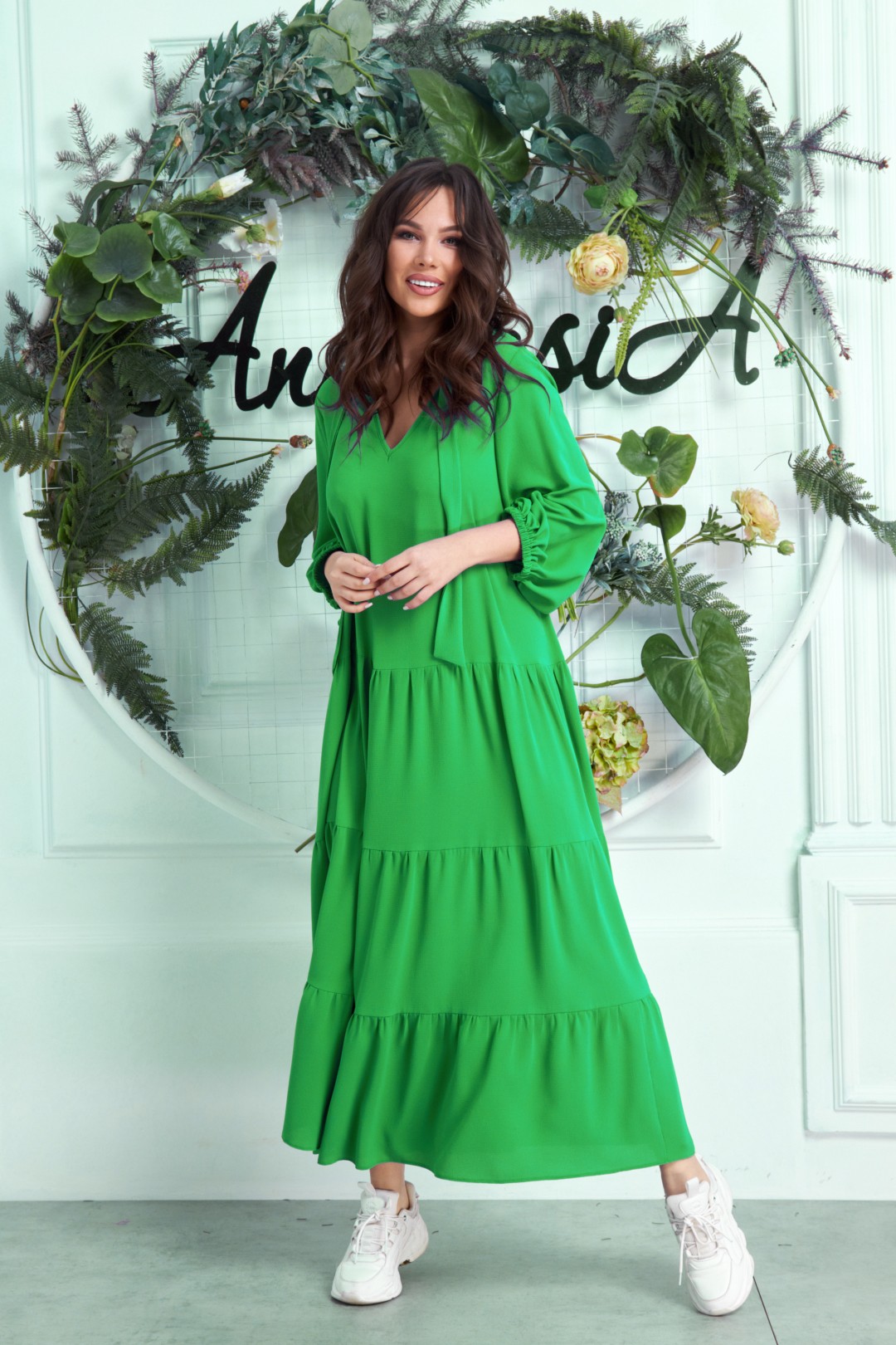 Платье Anastasia 626 ярко-зеленый