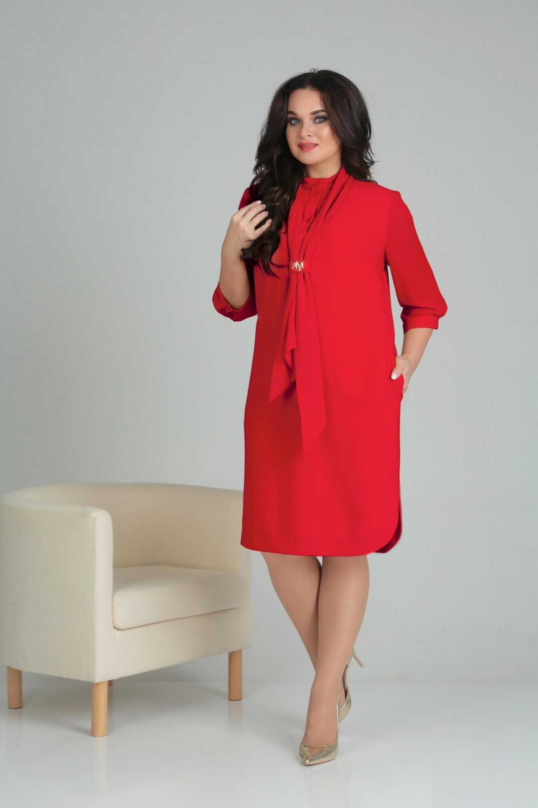 Платье ANASTASIA MAK 555-красный