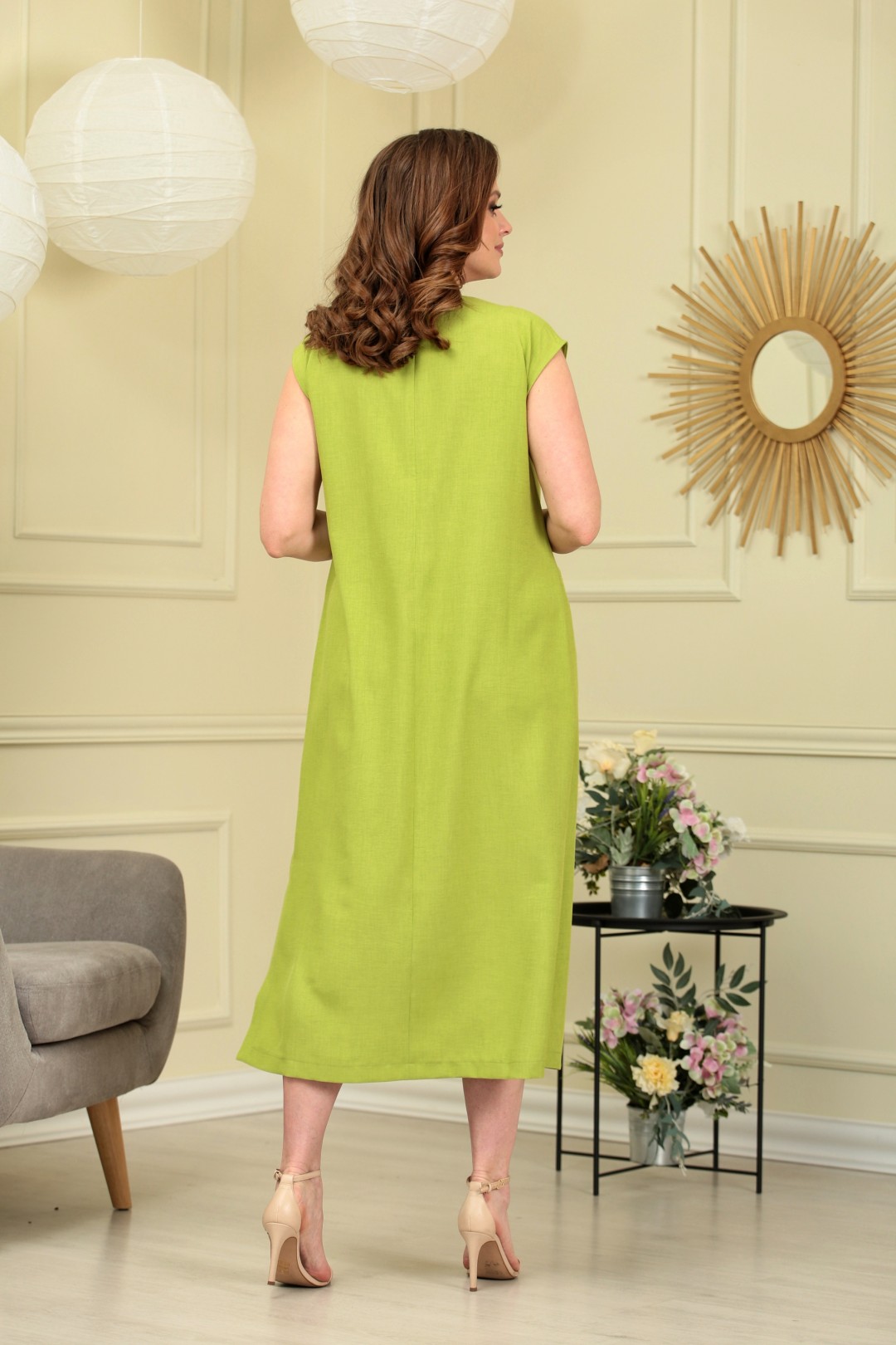 Платье ANASTASIA MAK 838 оливковый