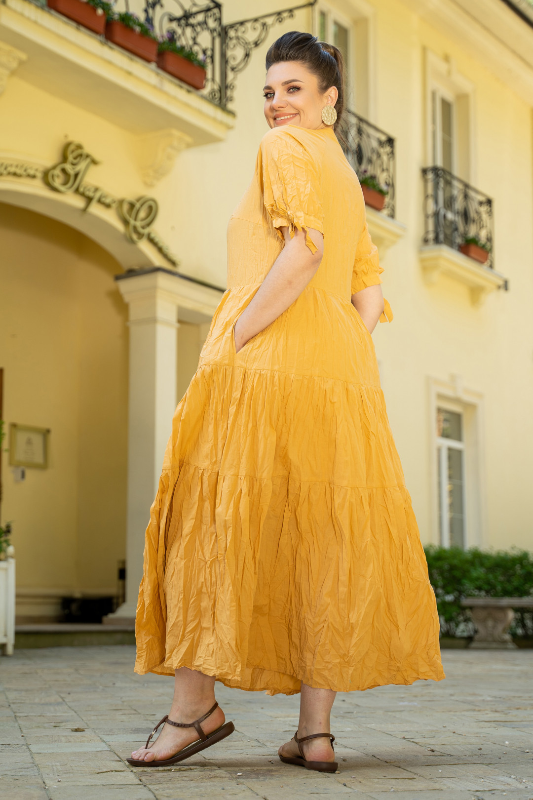 Платье ANDINA 806-2 манго