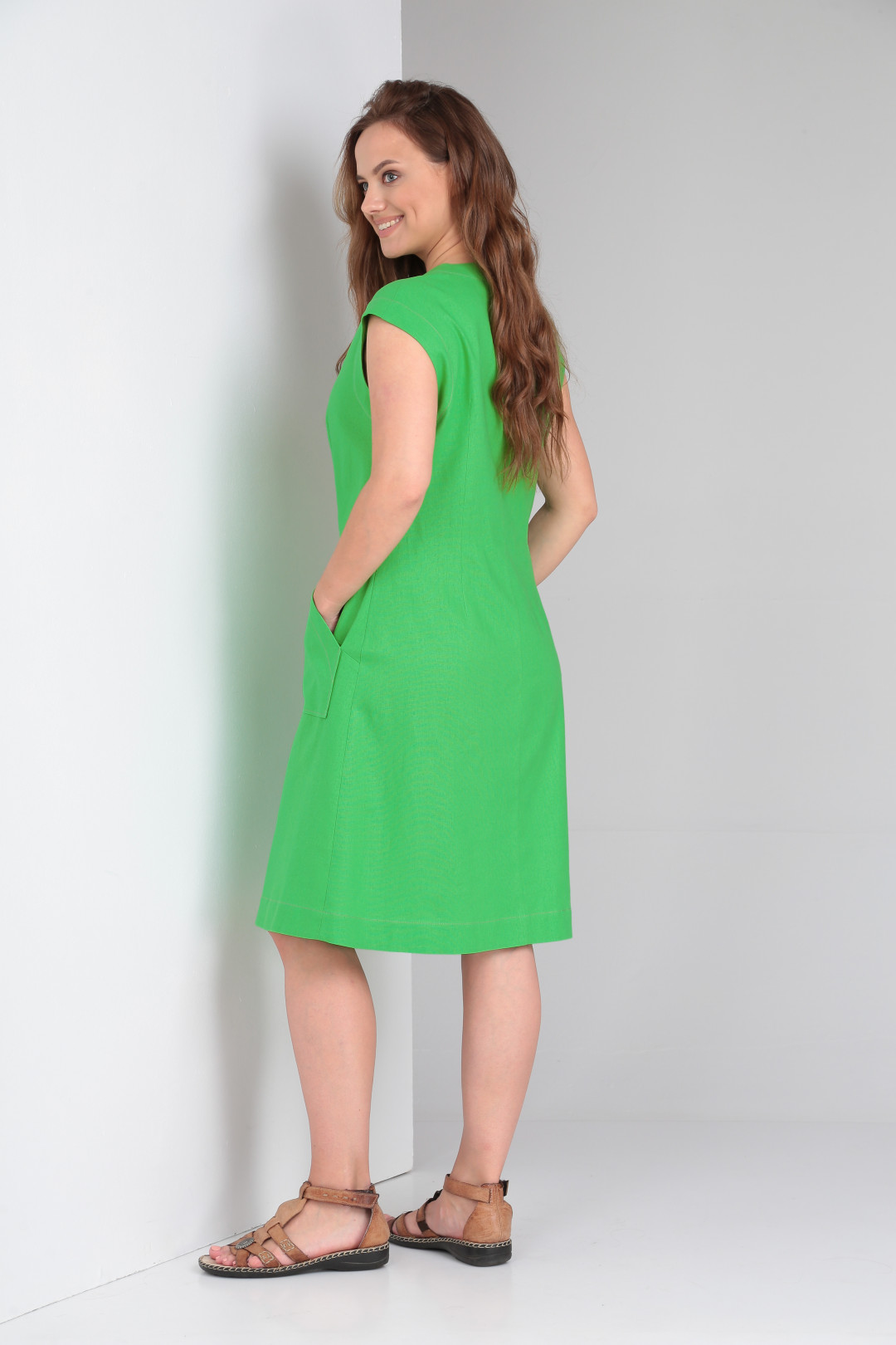 Платье Andrea Fashion 008 зелёный