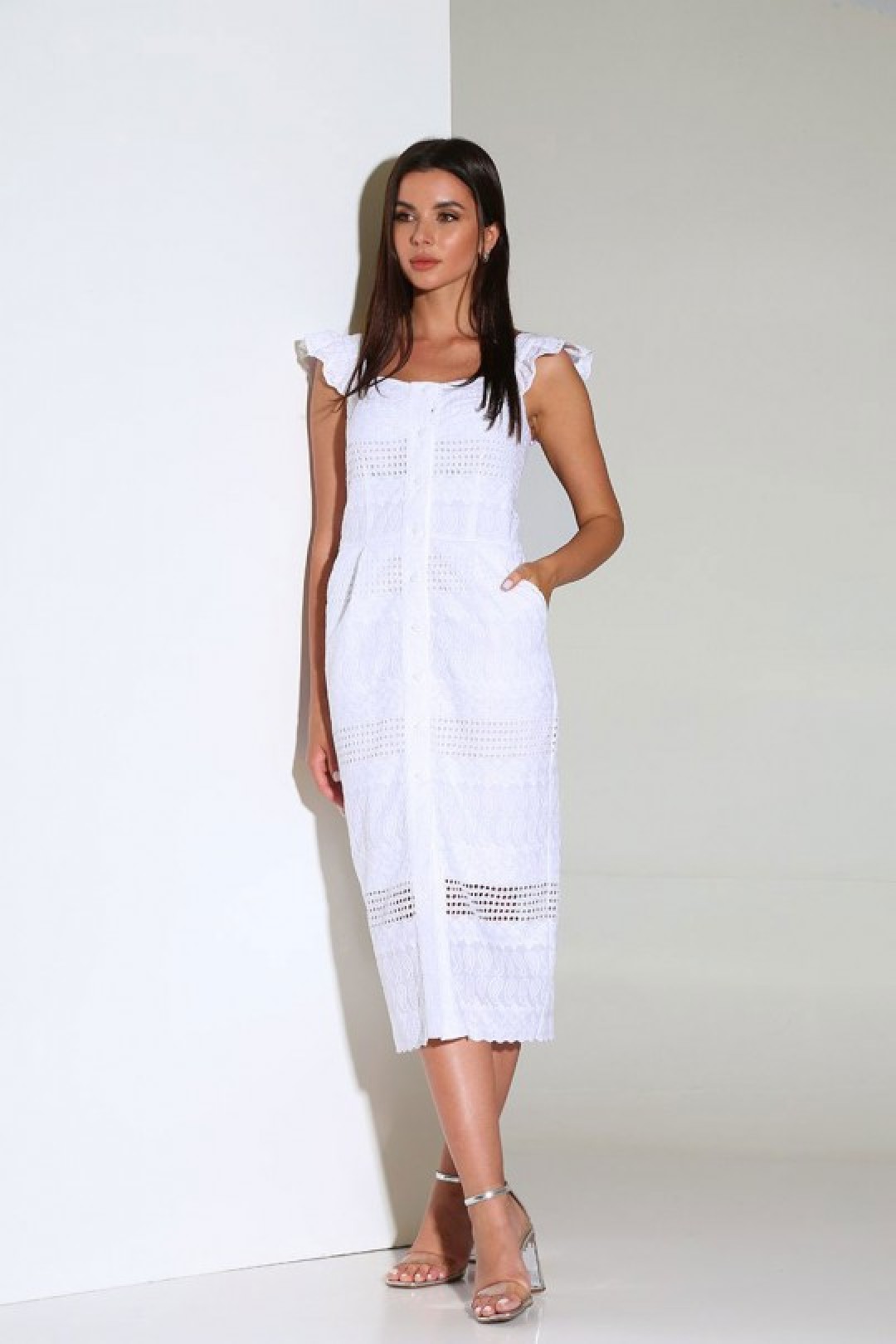 Платье Andrea Fashion AF-145 белый