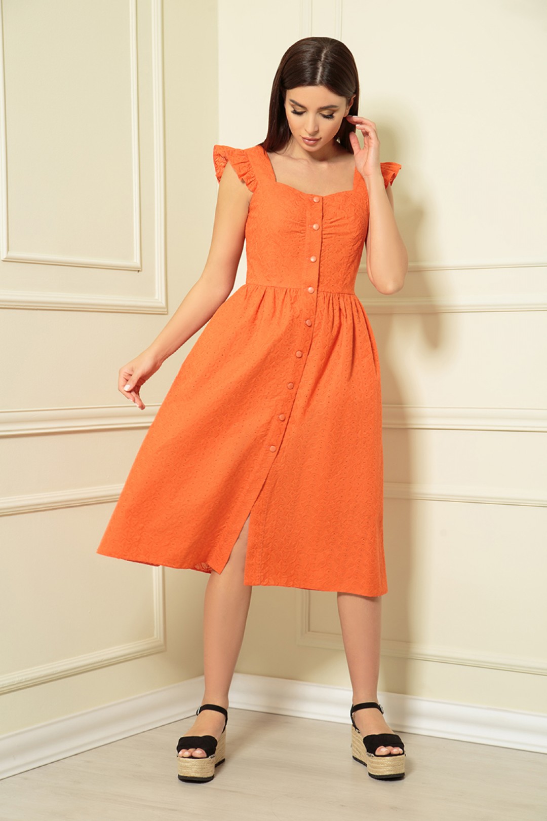 Платье Andrea Fashion AF-147/4 оранжевый