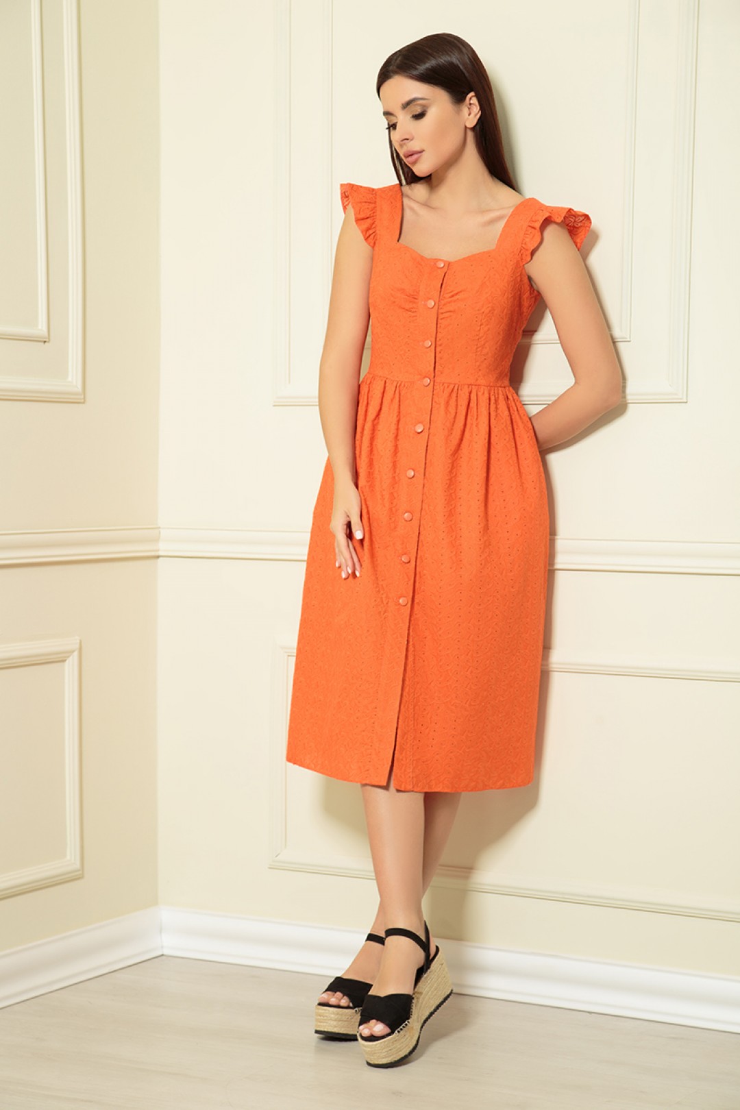 Платье Andrea Fashion AF-147/4 оранжевый