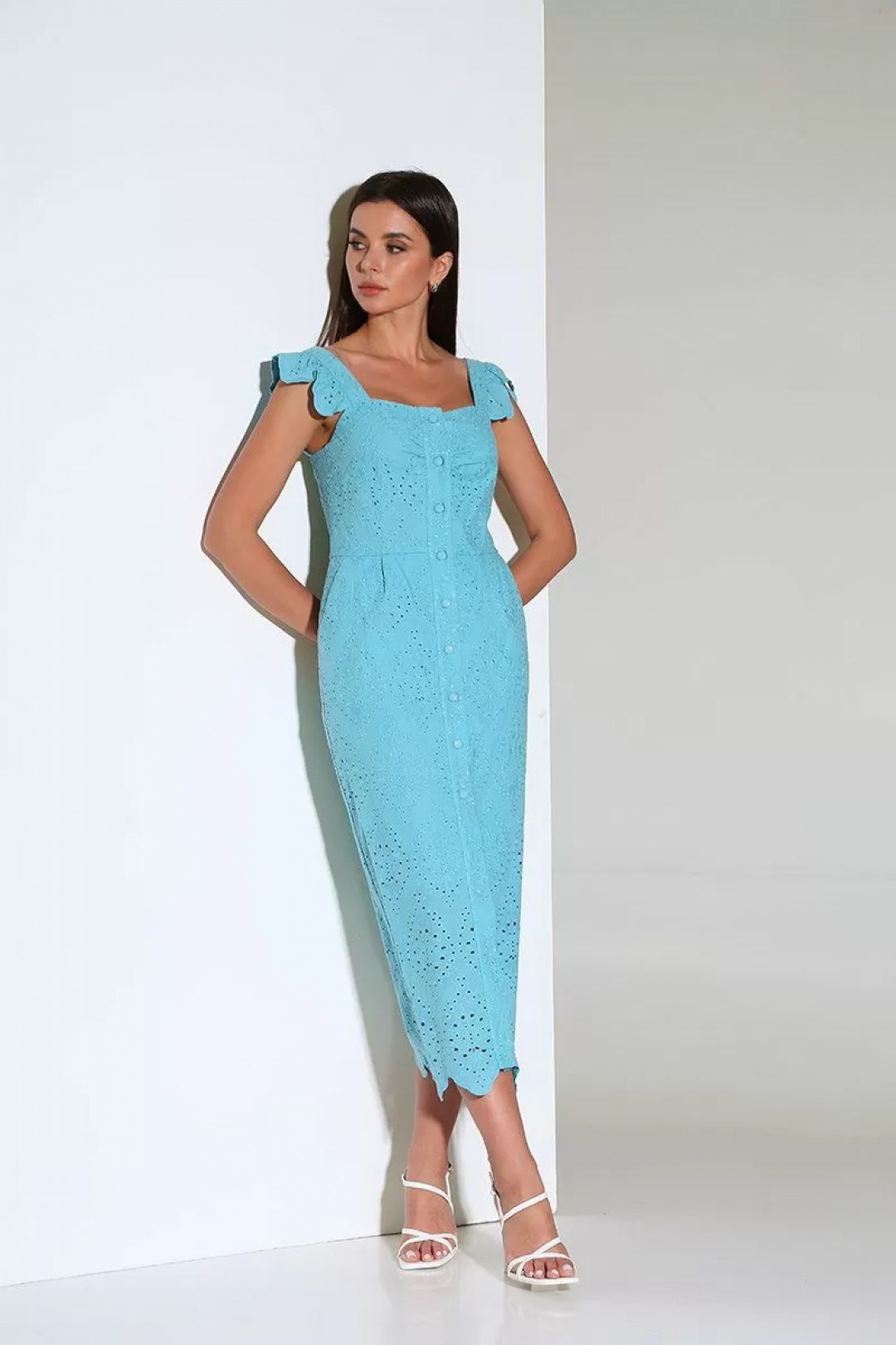 Платье Andrea Fashion AF-15 морская волна (дизайн 2)