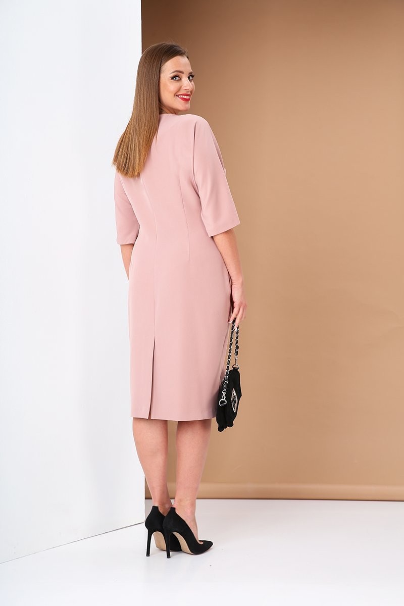 Платье AndreaStyle 0383 розовый