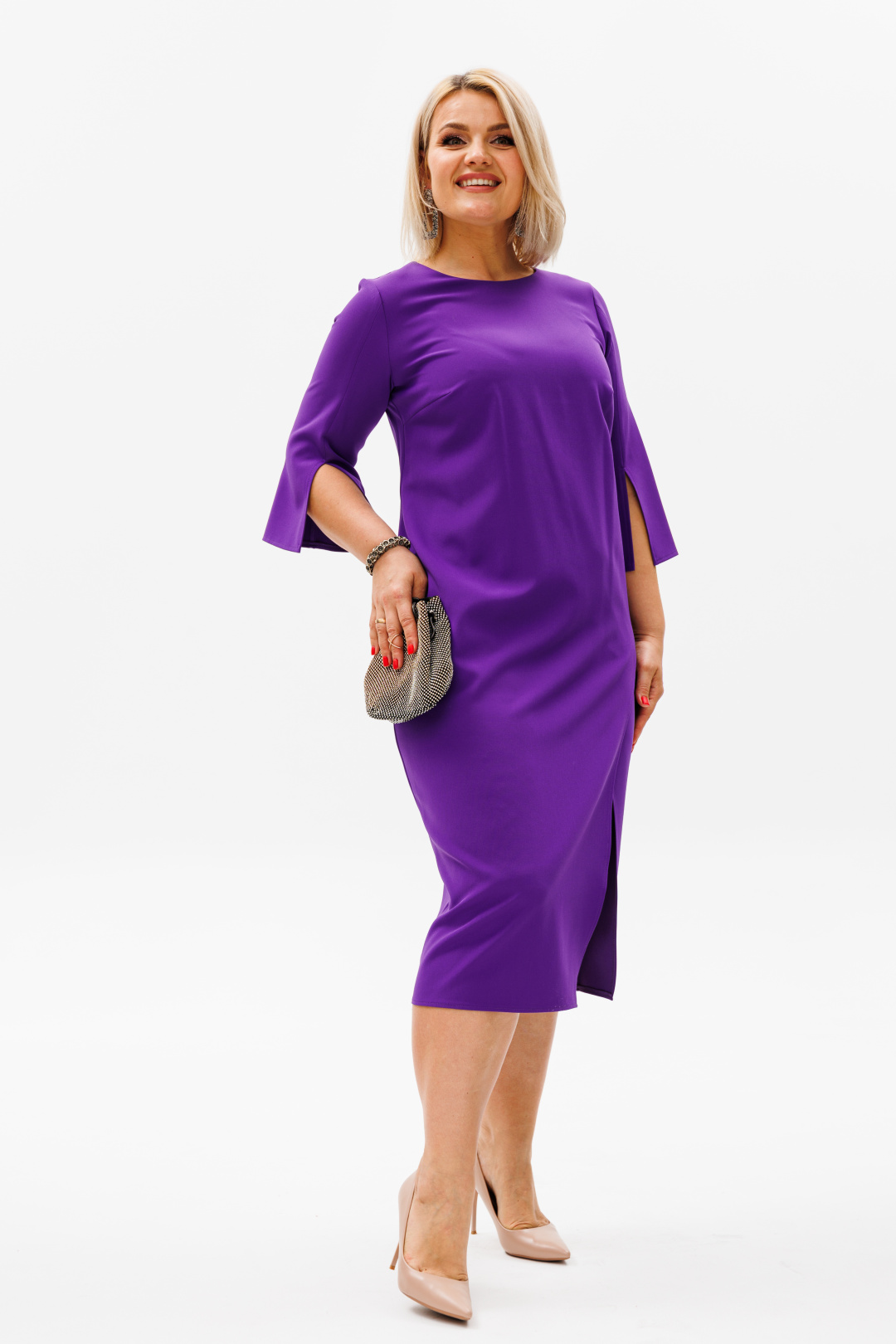 Платье ANELLI LAUREL 1431 фиолет