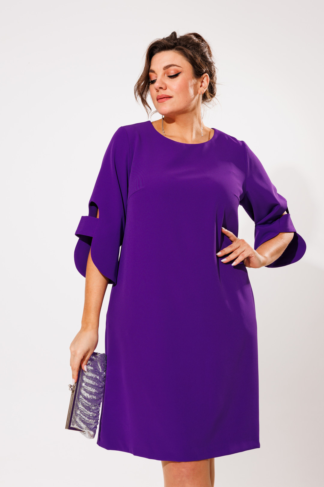Платье ANELLI LAUREL 1447 фиолетовый