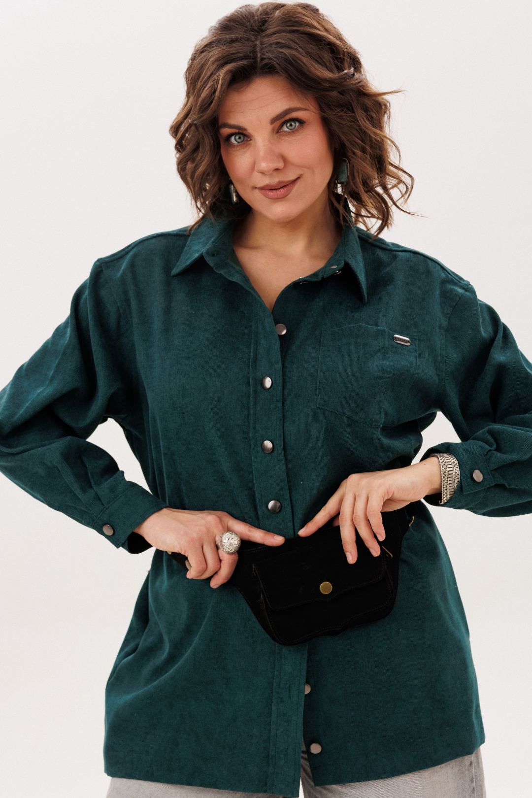 Рубашка ANELLI LAUREL 1819 киви - фото 1
