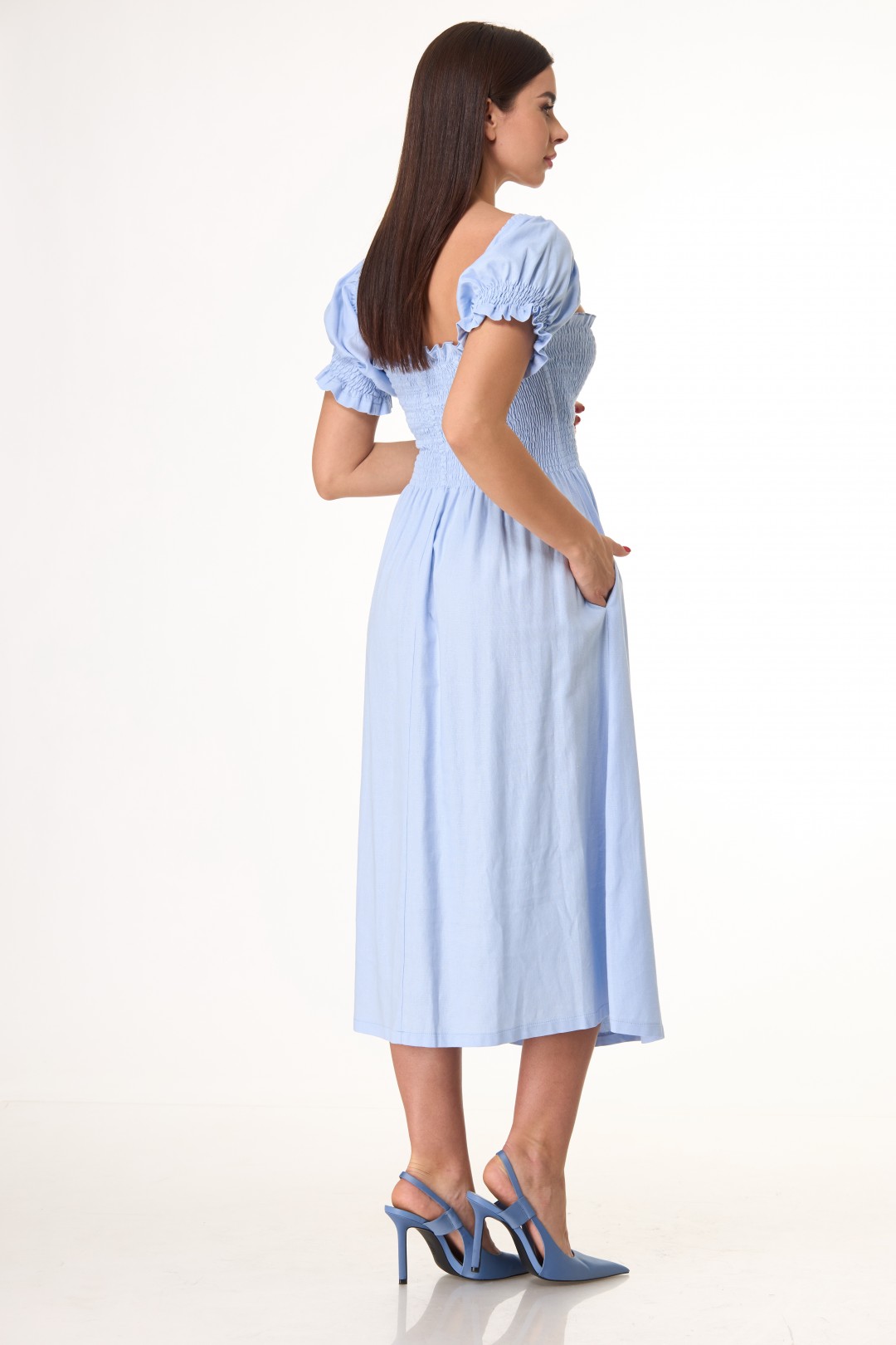 Платье Anelli 1032 голубой