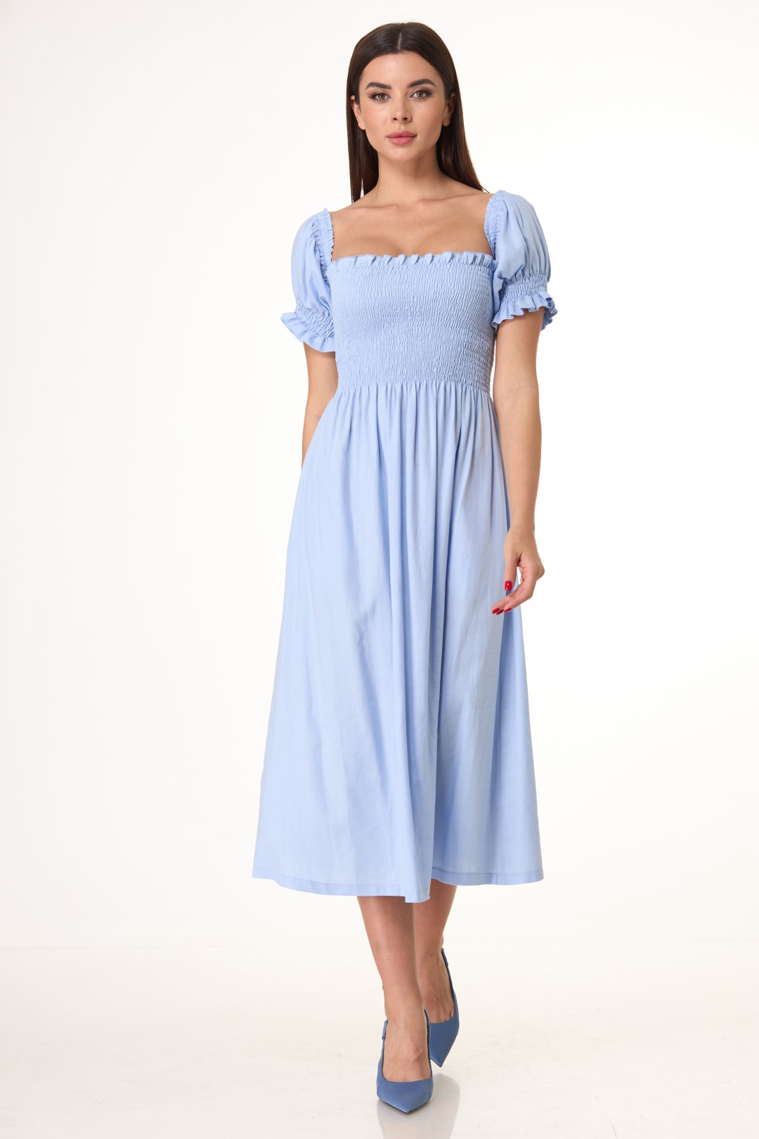 Платье Anelli 1032 голубой