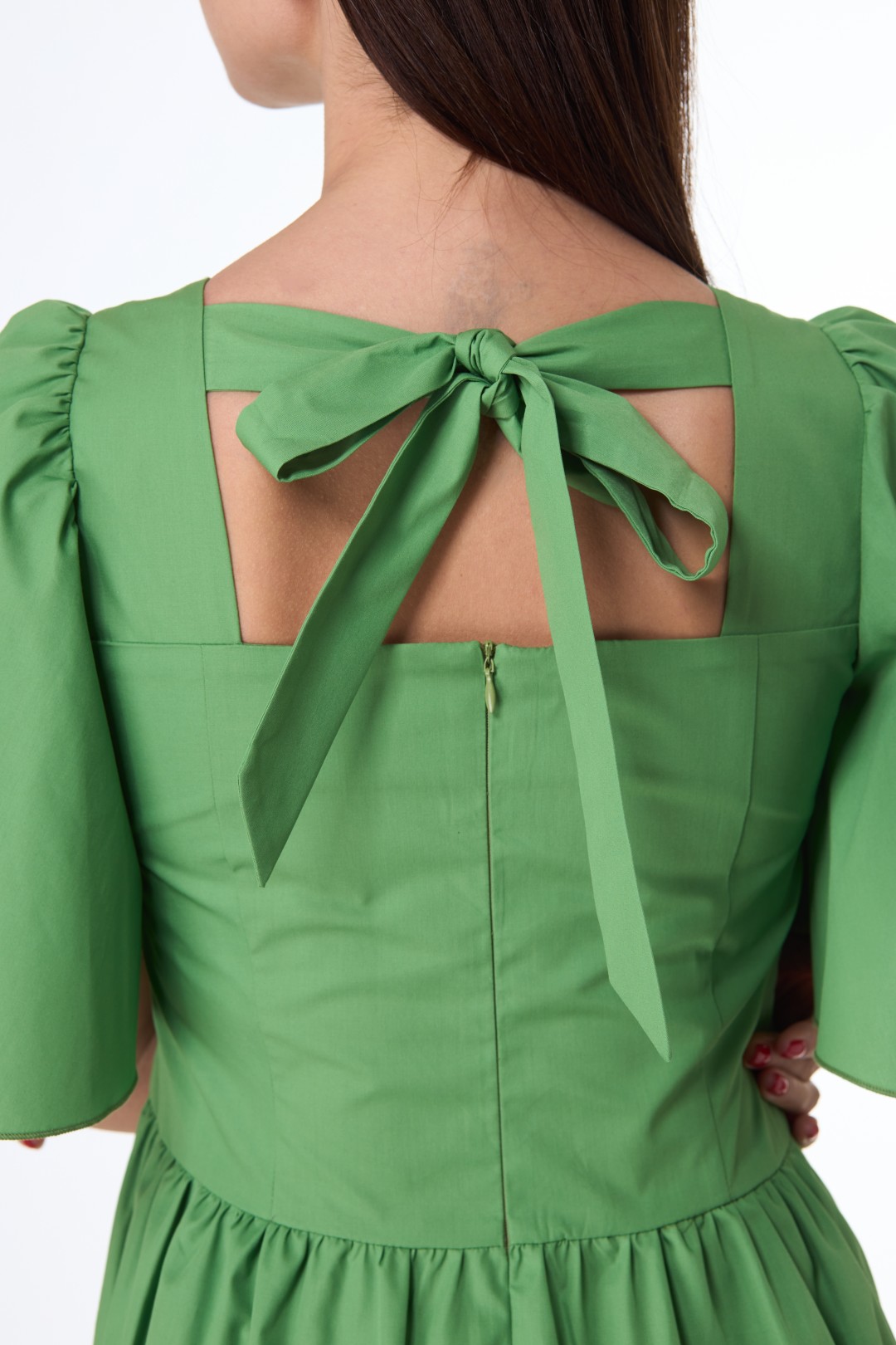 Платье Anelli 1058 зеленые тона