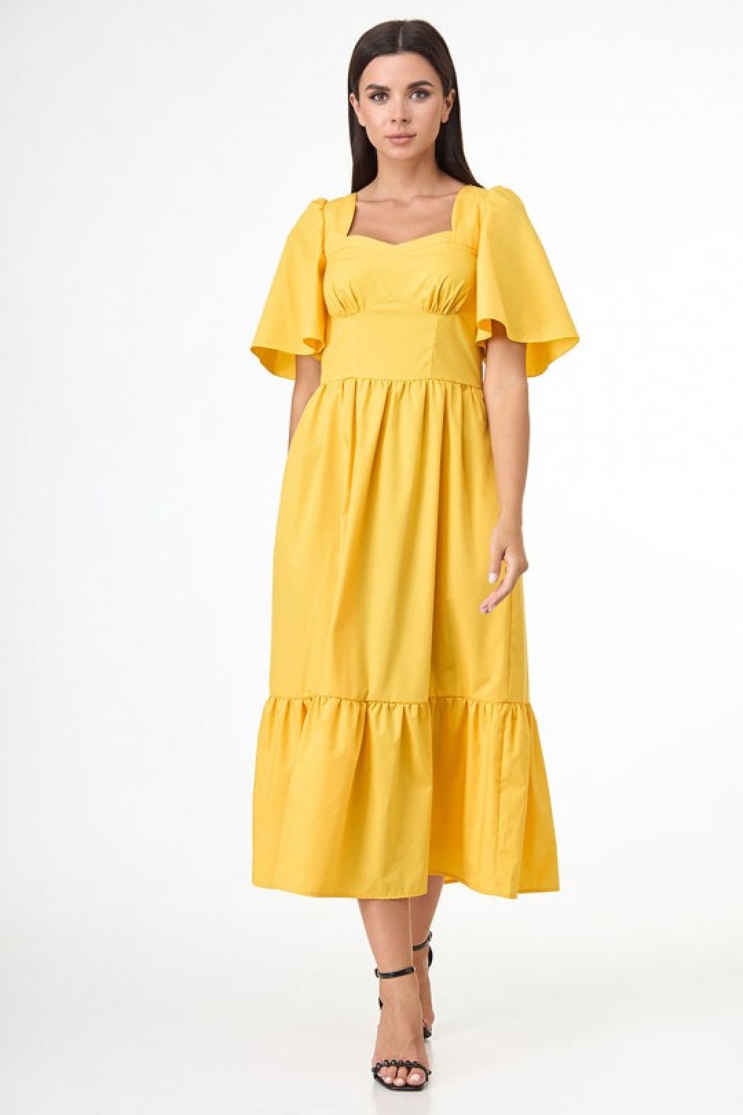 Платье Anelli 1058 желтый
