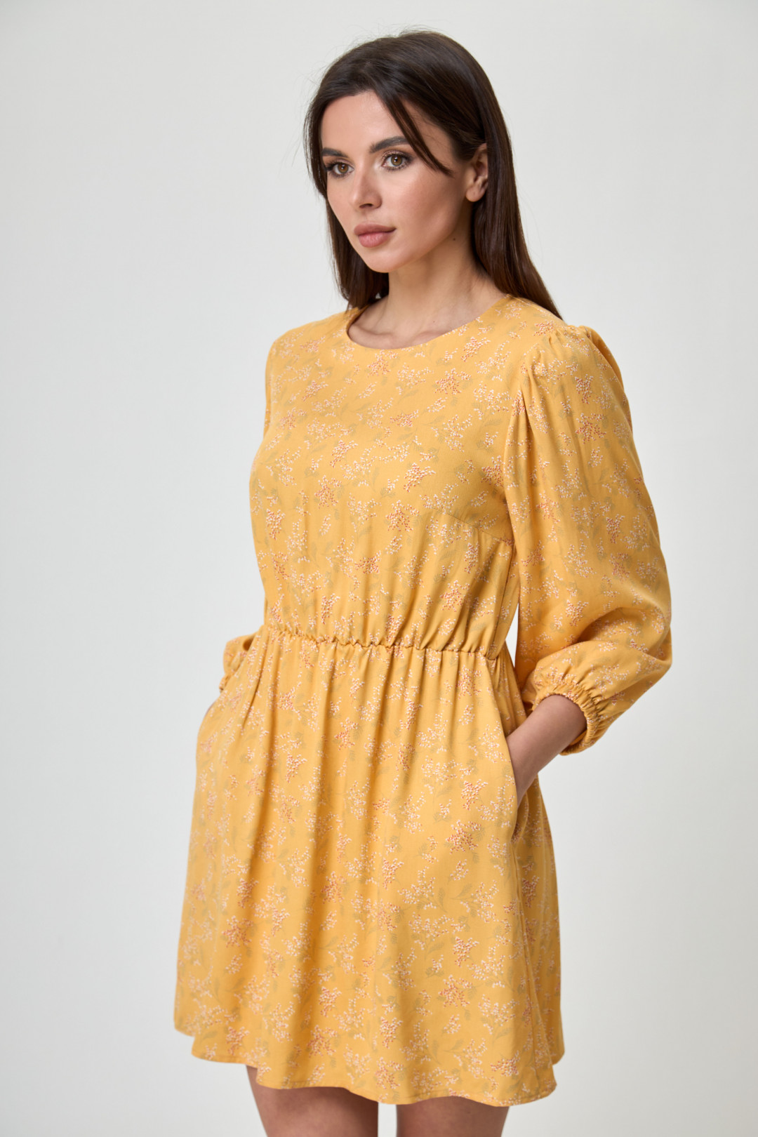 Платье Anelli 1235 желтый