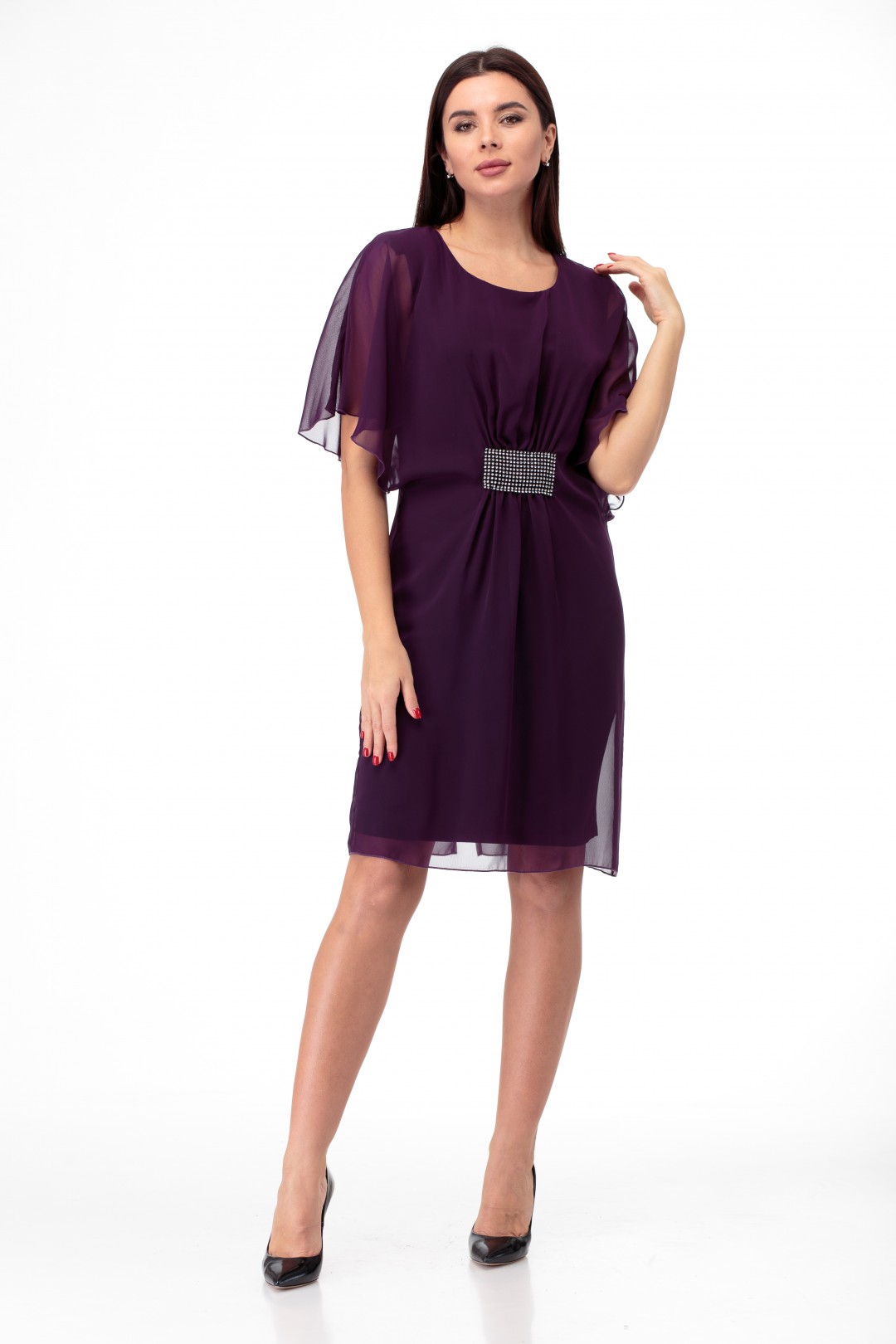 Платье Anelli 139 фиолет тона