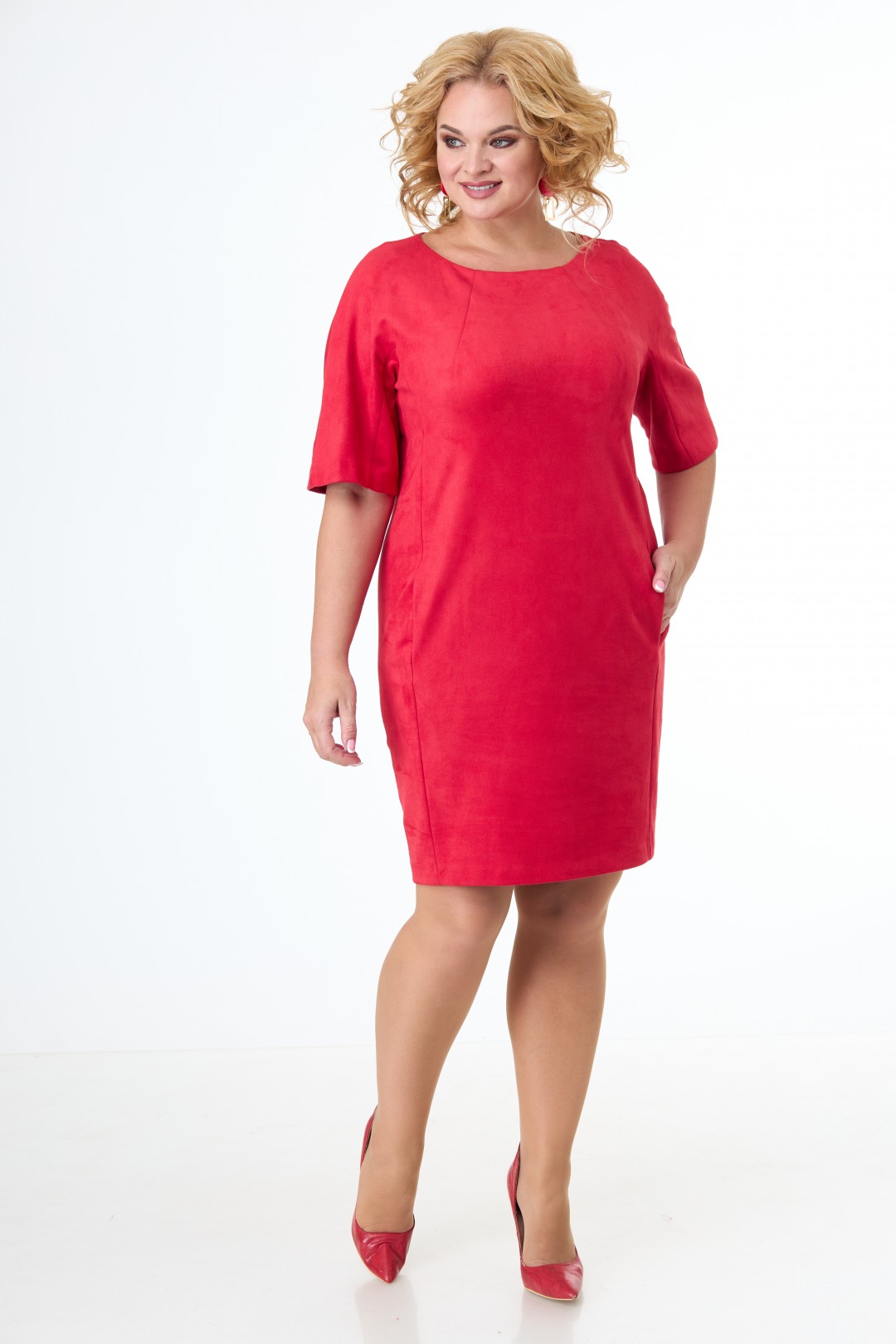 Платье Anelli 353 красный