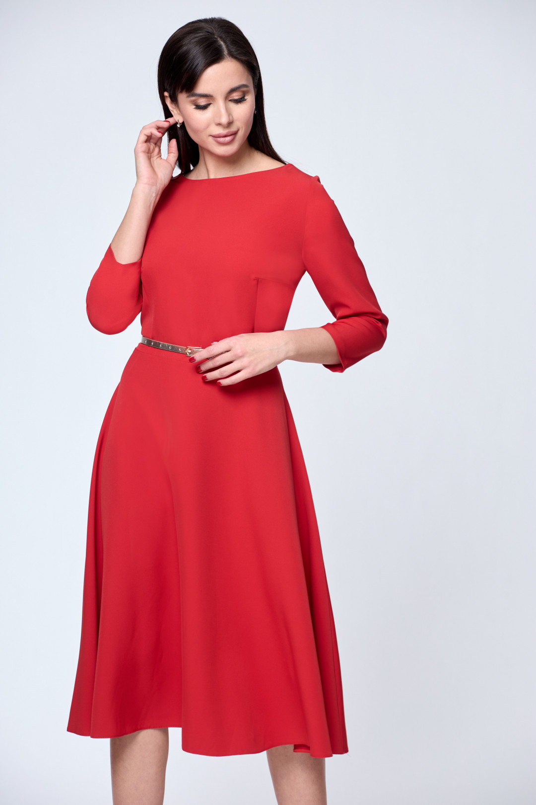 Платье Anelli 821 красный