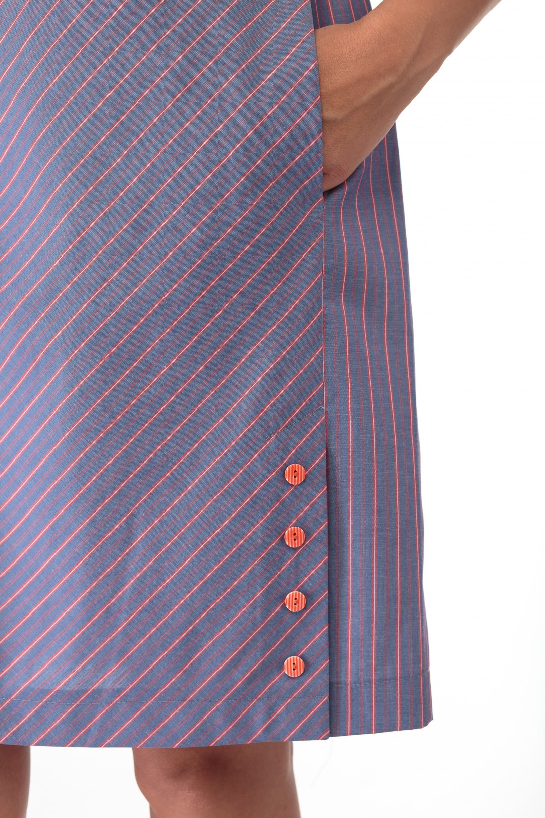 Платье Anelli 853 фиолетовые тона с полоской