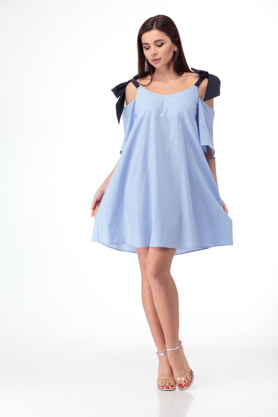 Платье Anelli 867 голубые тона