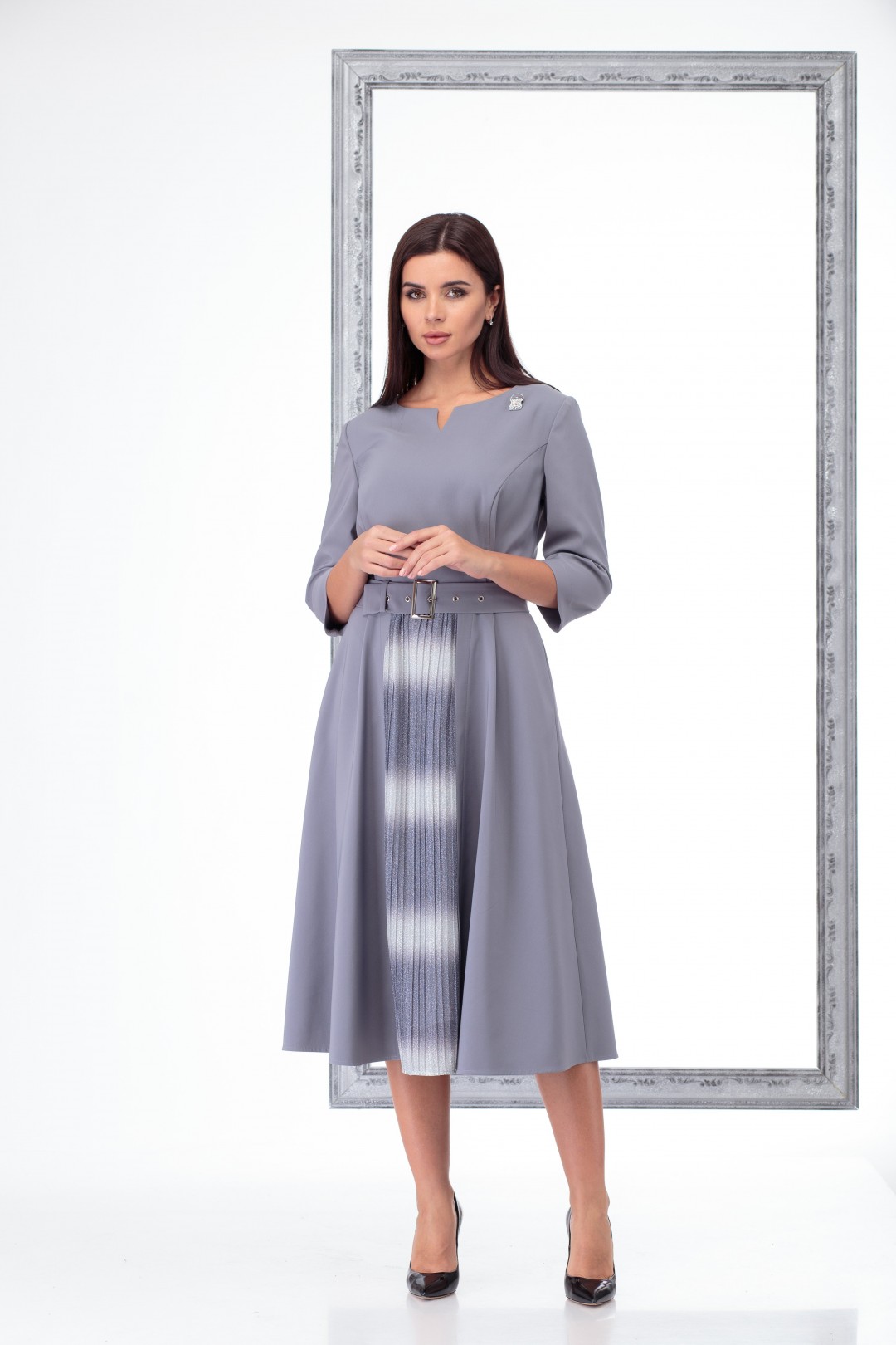 Платье Angelina & Company 460 серый