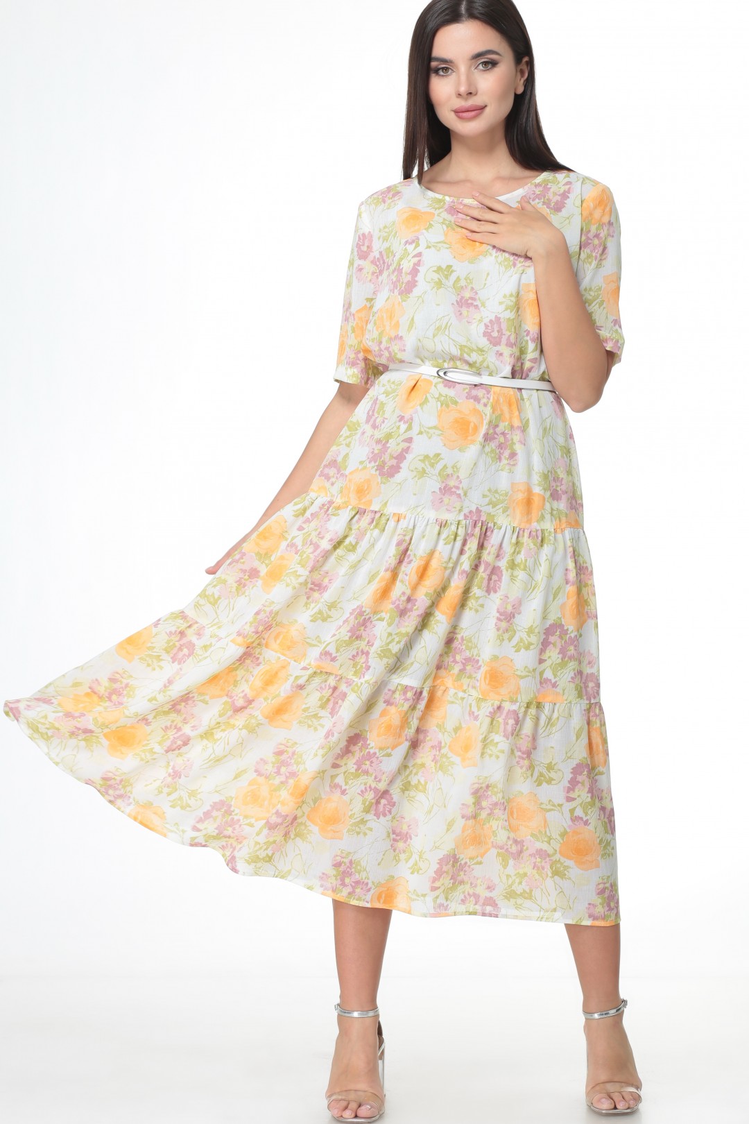 Платье Angelina & Company 514ж желтые цветы