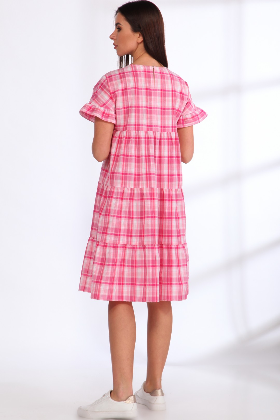 Платье Angelina & Company 537р розовая клетка