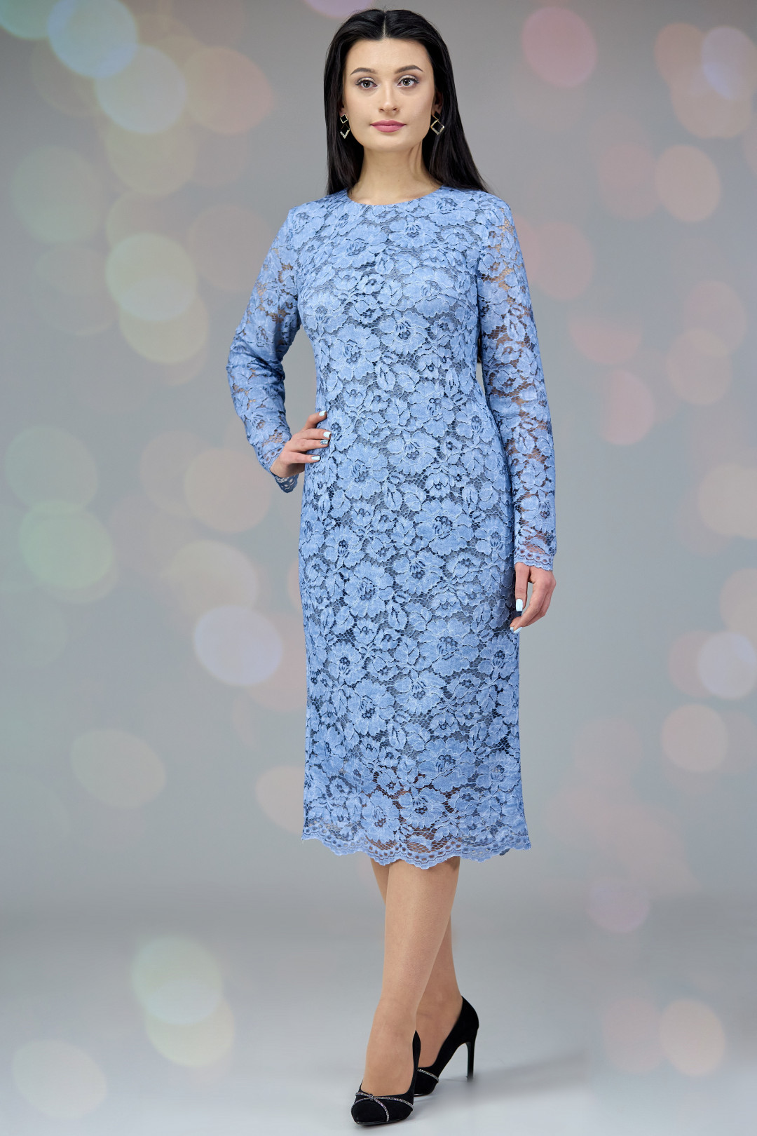 Платье Angelina & Company 647 голубой