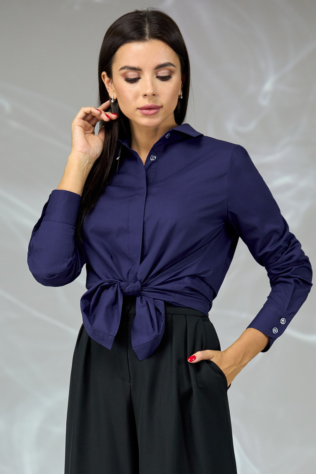 Блузка Angelina & Company 661ts	темно-синий