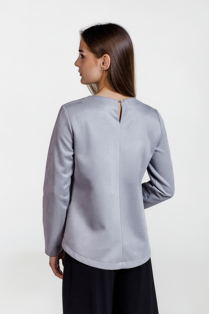 Блузка ATELERO 1014 серый