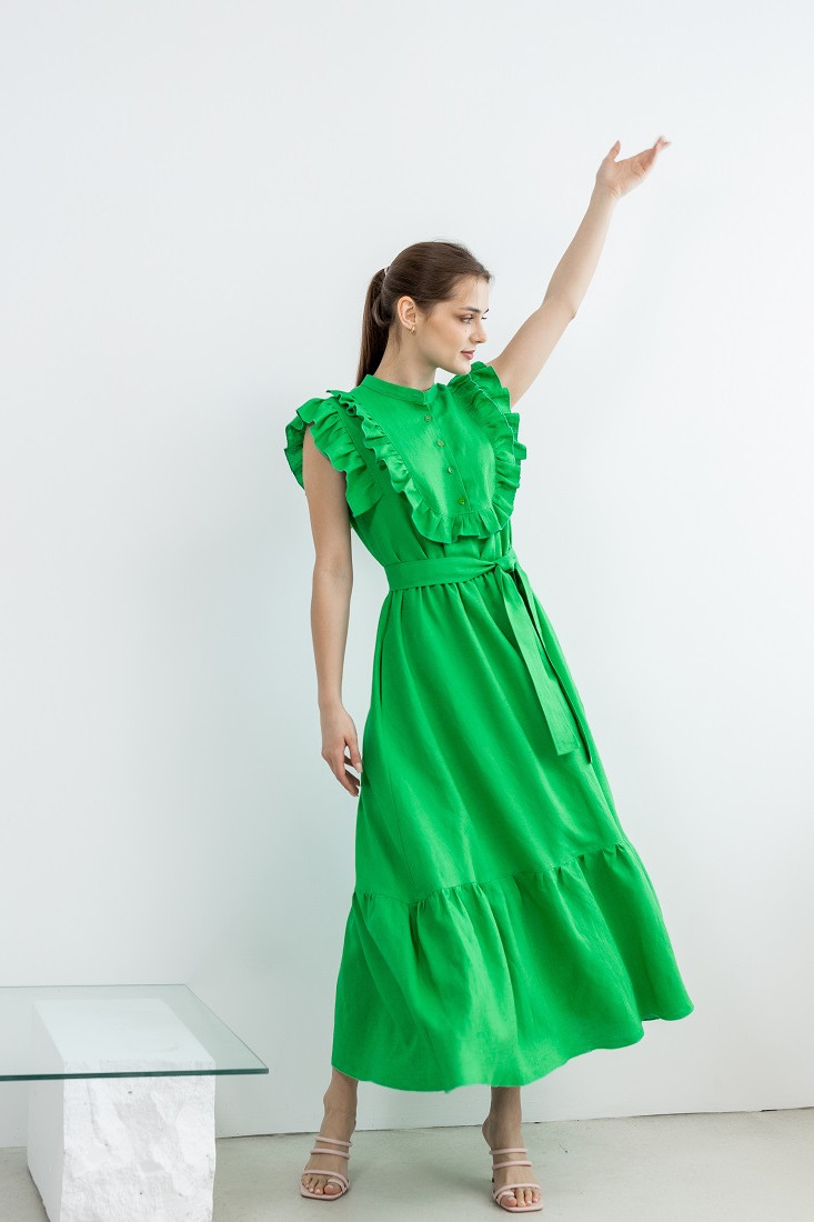 Платье ATELERO 1067 зеленый