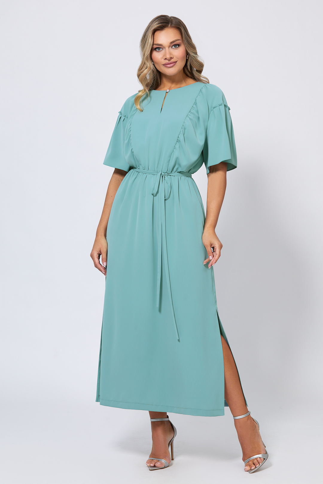 Платье Bazalini 5043 бирюзовый - фото 4
