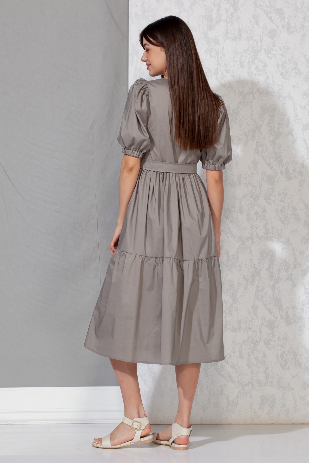 Платье Beautiful&Free 4053 серый