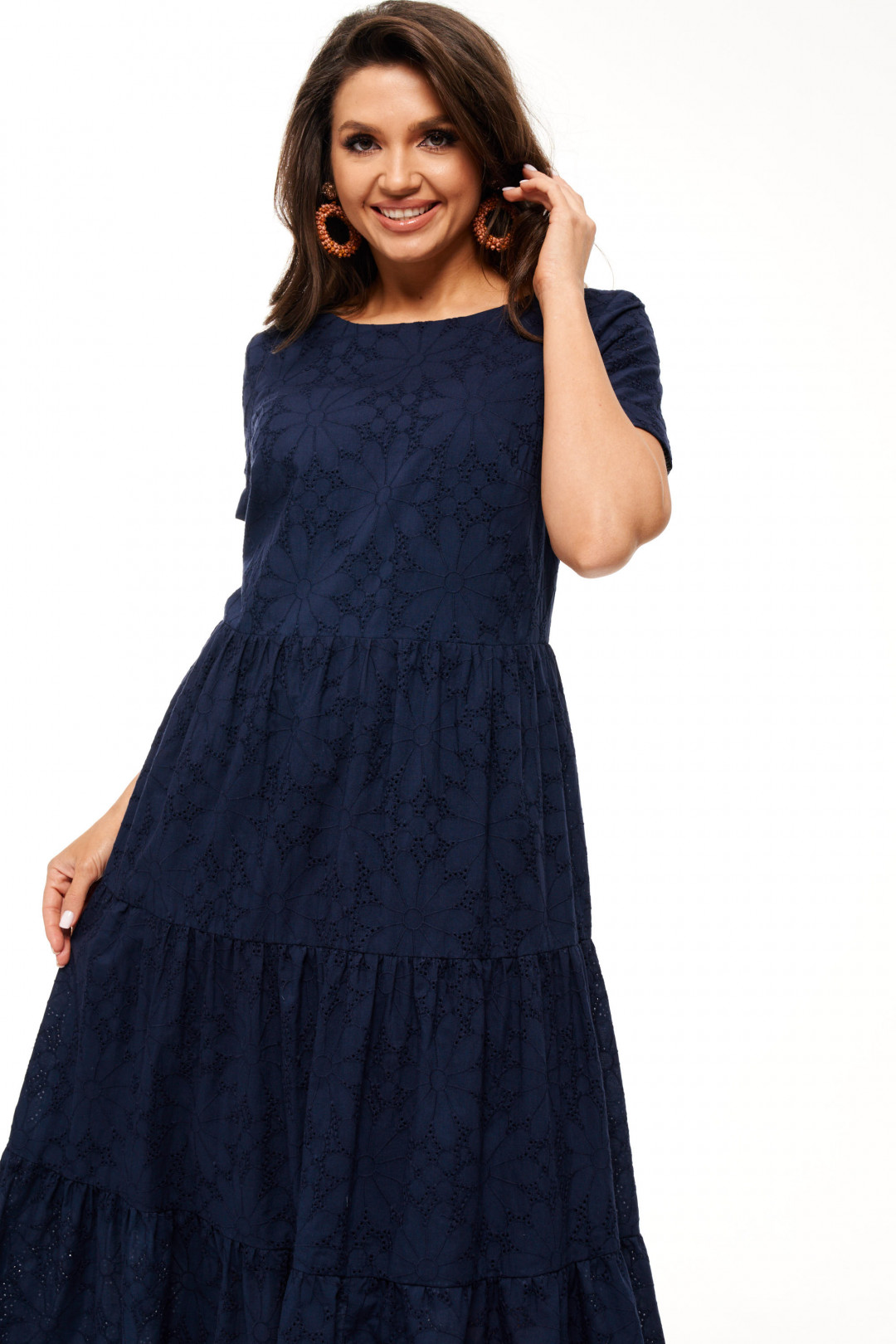 Платье Beautiful&Free 6032 тёмно-синий