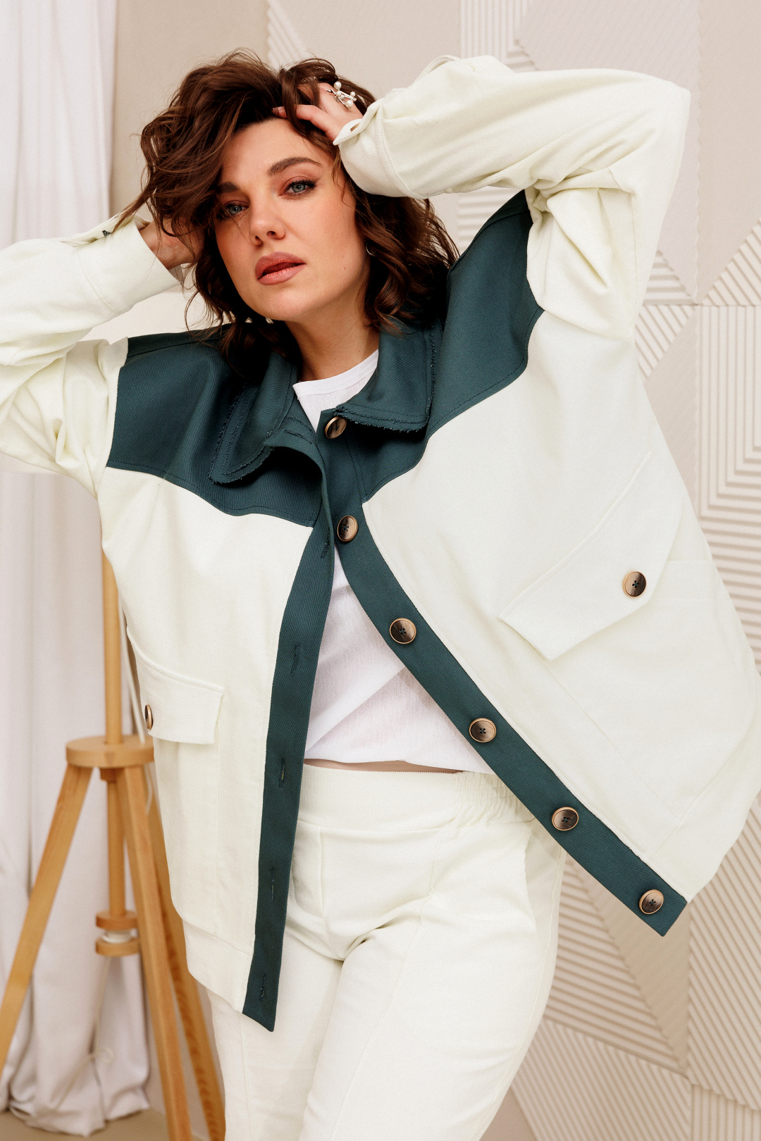 Бомбер BegiModa 2018 молочный - фото 5