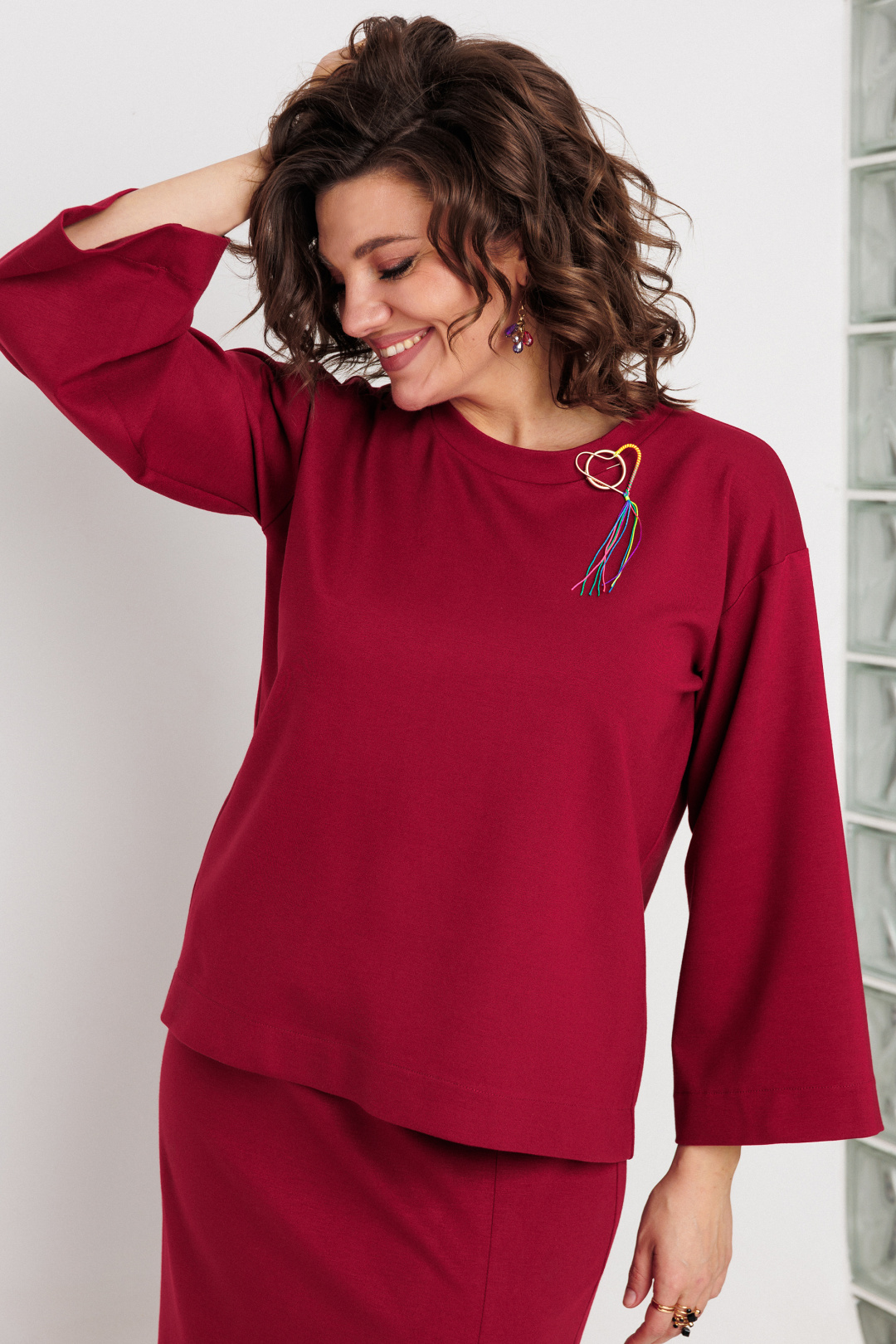Костюм BegiModa 3105 бордо - фото 4